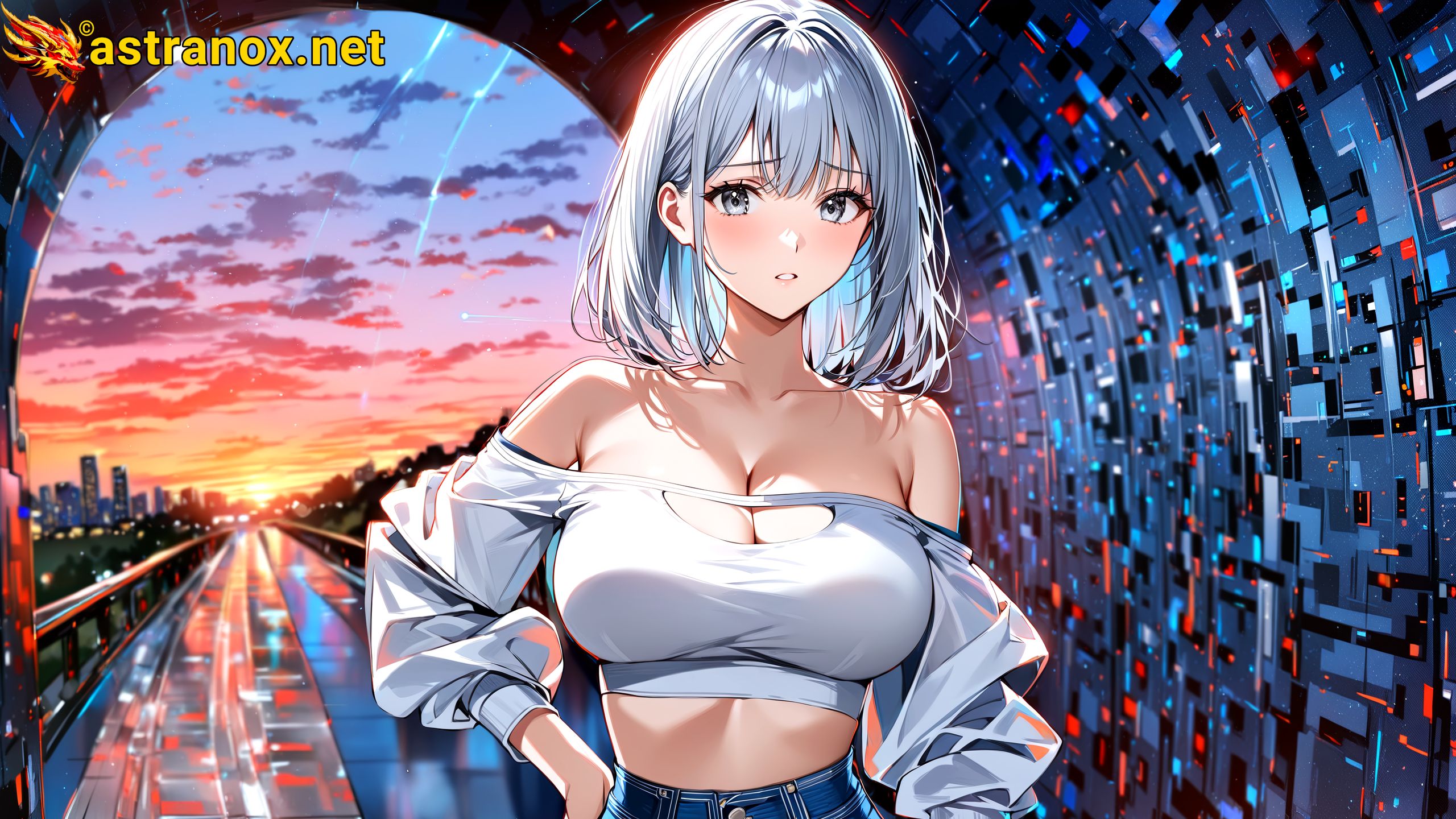 Amazing Young Female at - Download Free 4K Wallpaper Fantasy wallpaper with Eyes and Hair.