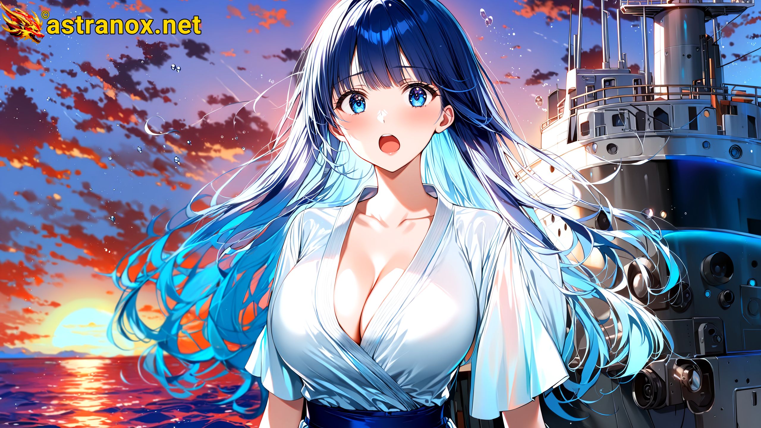 Amazing Young Female at - Download Free 4K Wallpaper Fantasy wallpaper with Eyes and Hair.