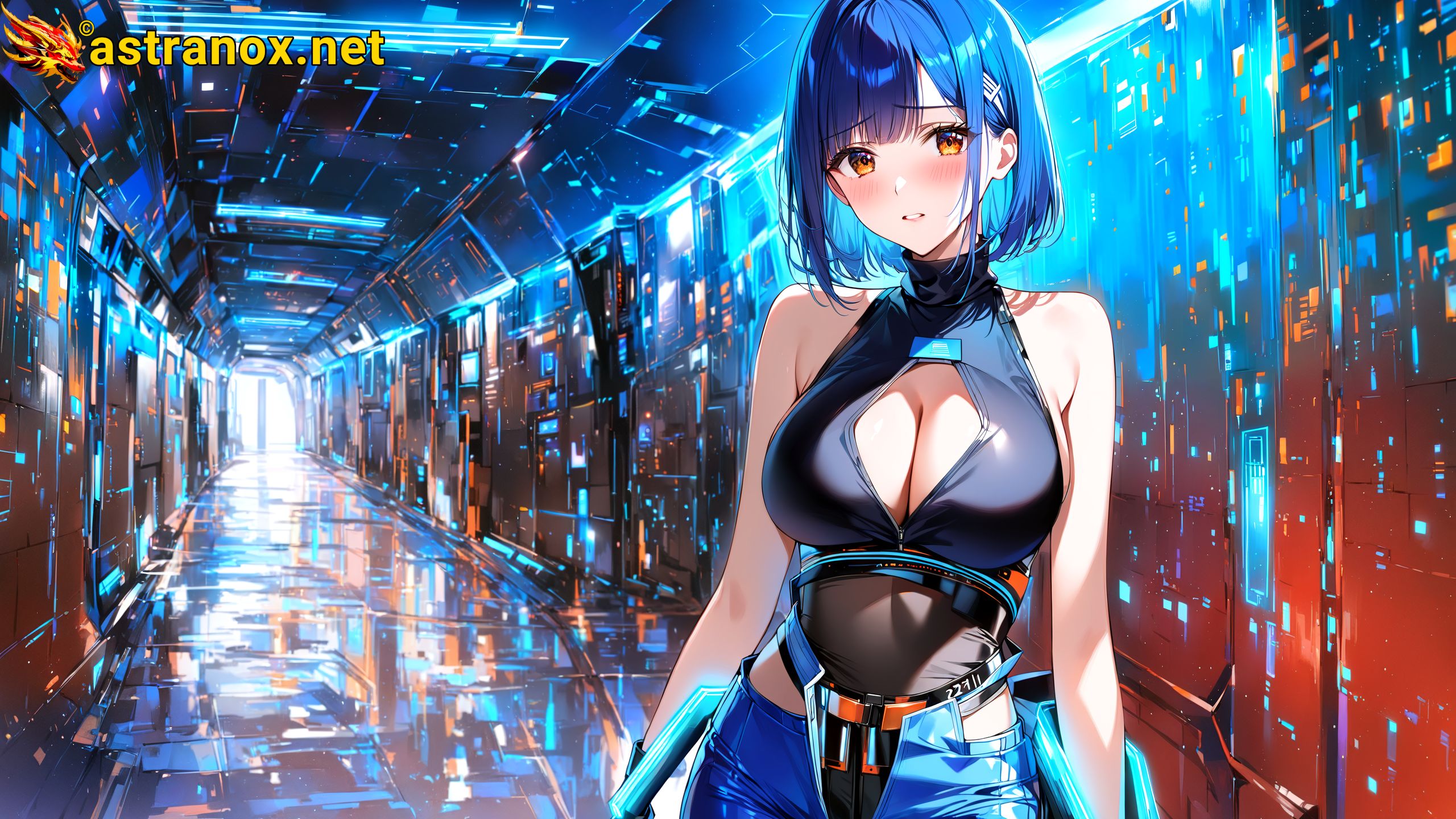 Amazing Young Female at - Download Free 4K Wallpaper Fantasy wallpaper with Eyes and Hair.