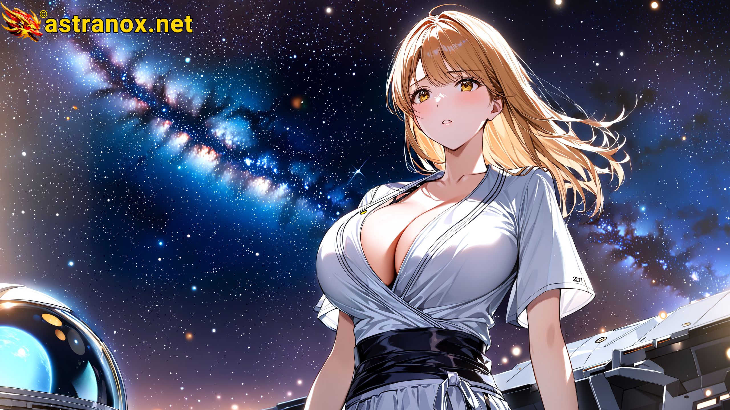 Amazing Young Female at - Download Free 4K Wallpaper Fantasy wallpaper with Eyes and Hair.