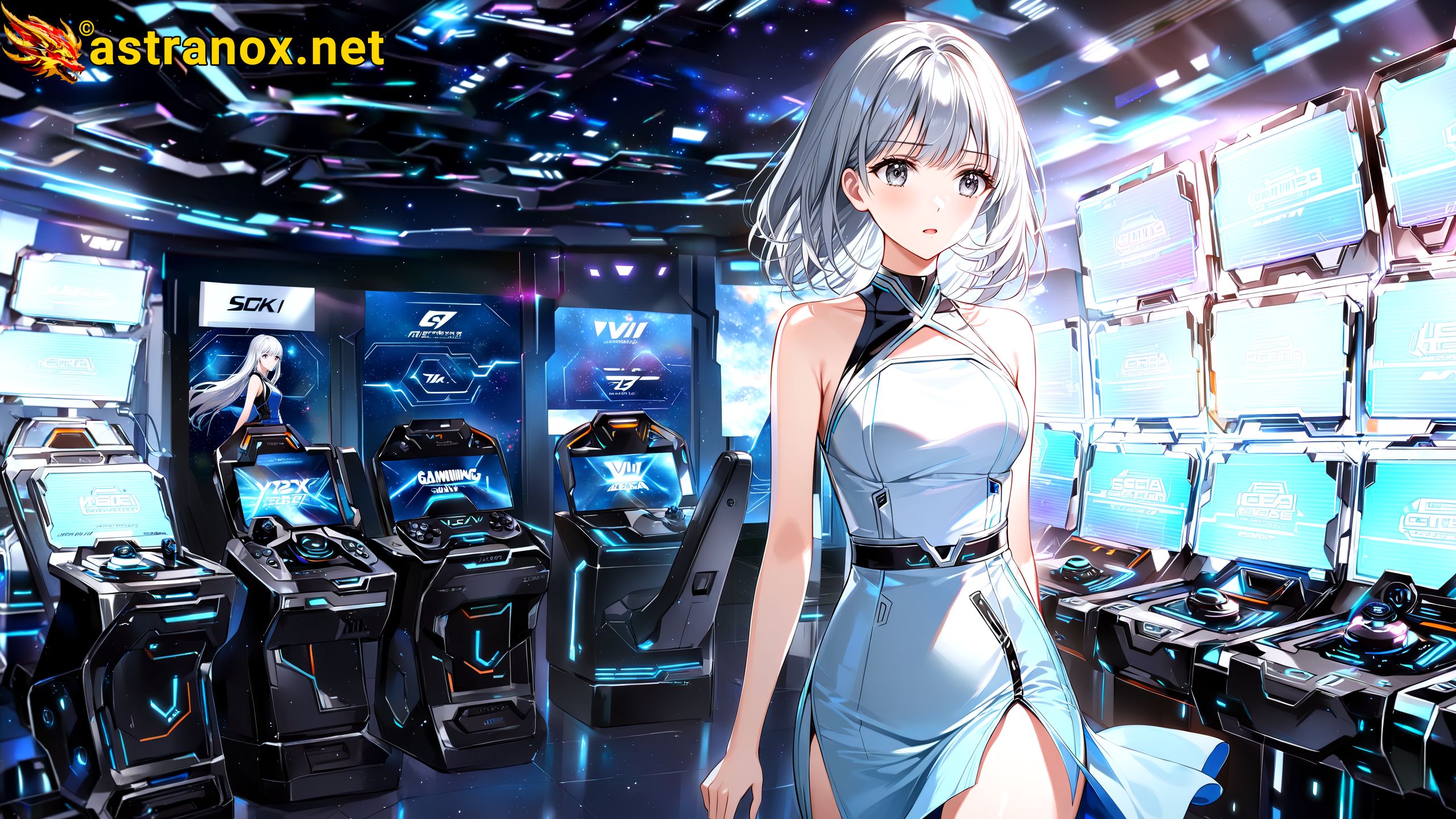 Amazing Young Female at - Download Free 4K Wallpaper Fantasy wallpaper with Eyes and Hair.