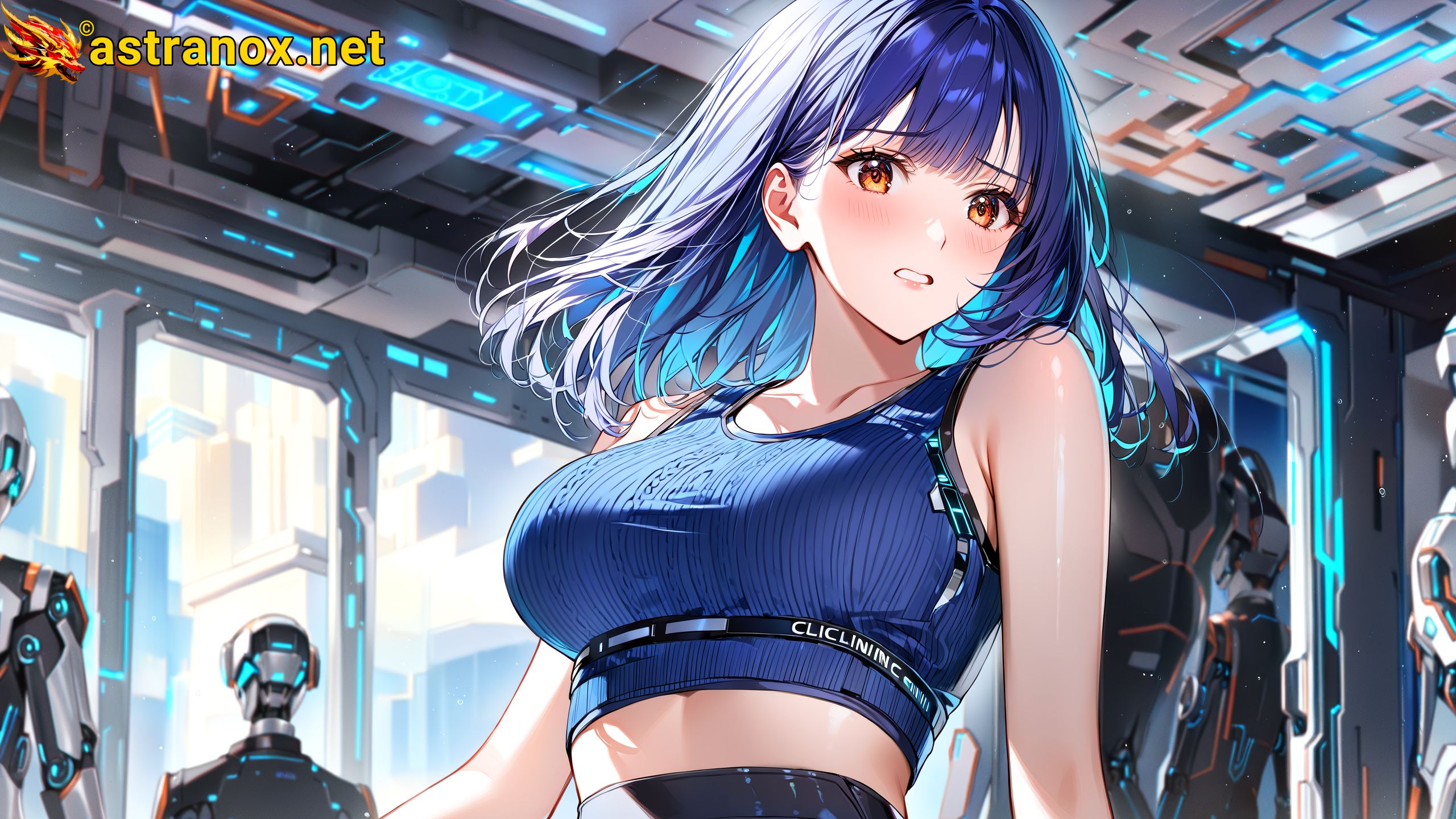 Amazing Young Female at - Download Free 4K Wallpaper Fantasy wallpaper with Eyes and Hair.