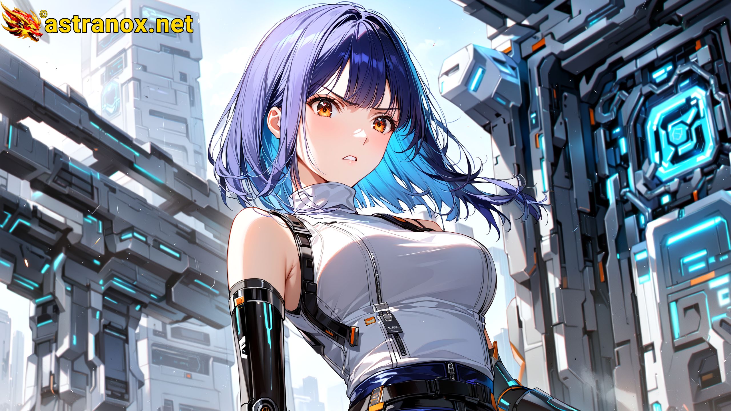 Amazing Young Female at - Download Free 4K Wallpaper Fantasy wallpaper with Eyes and Hair.