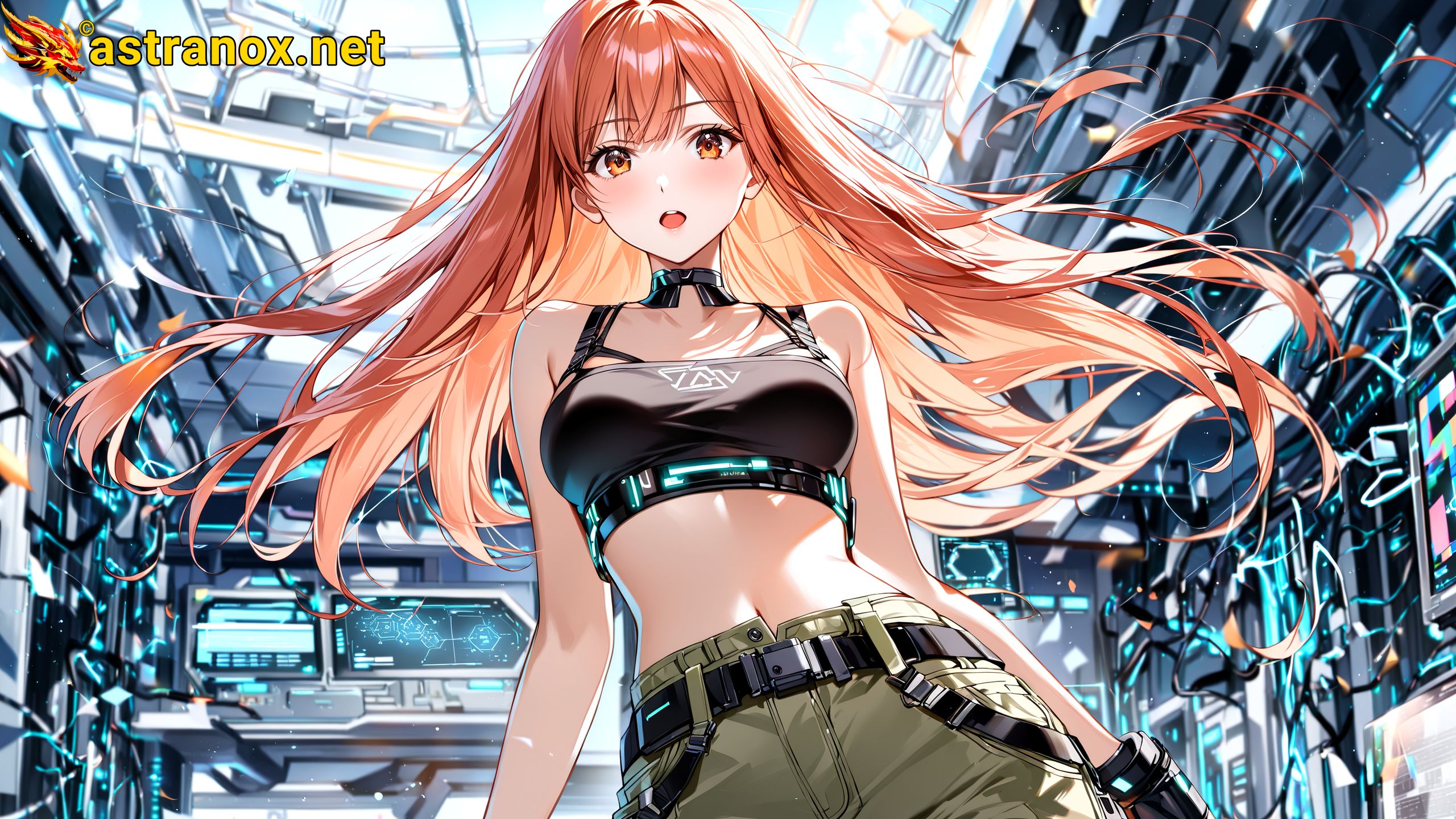 Amazing Young Female at - Download Free 4K Wallpaper Fantasy wallpaper with Eyes and Hair.