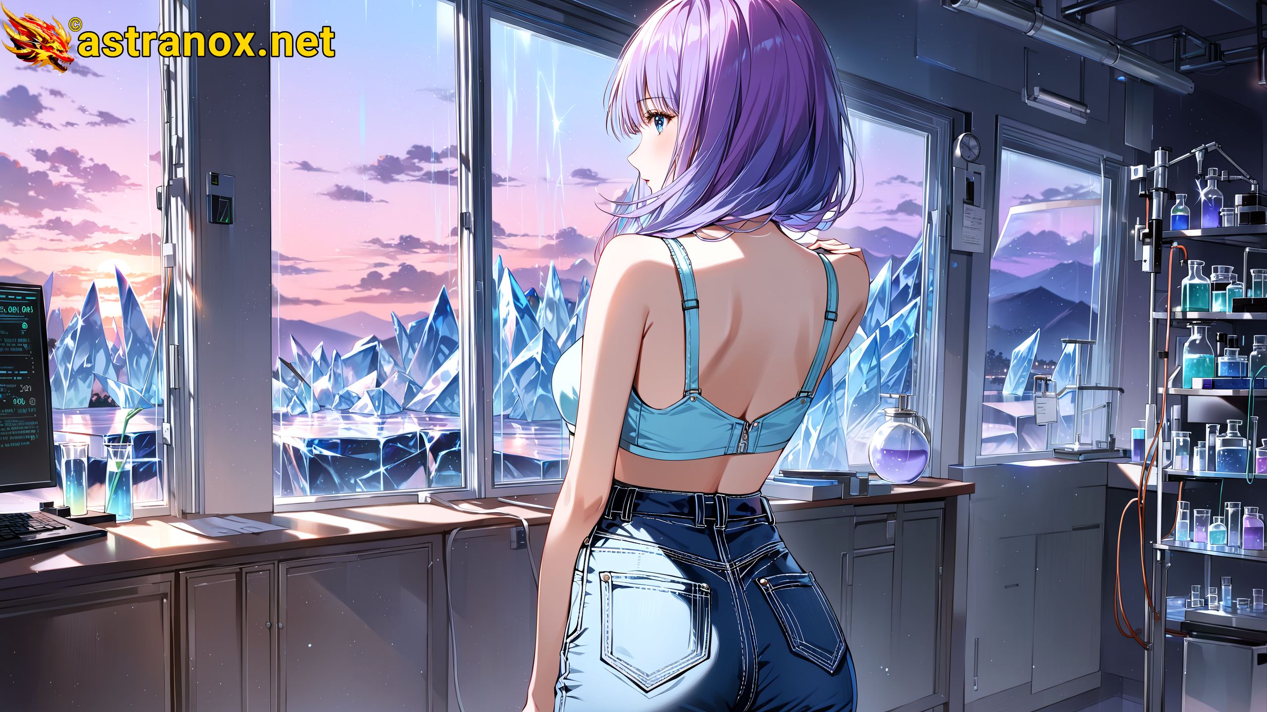 Amazing Young Female at - Download Free 4K Wallpaper Fantasy wallpaper with Eyes and Hair.