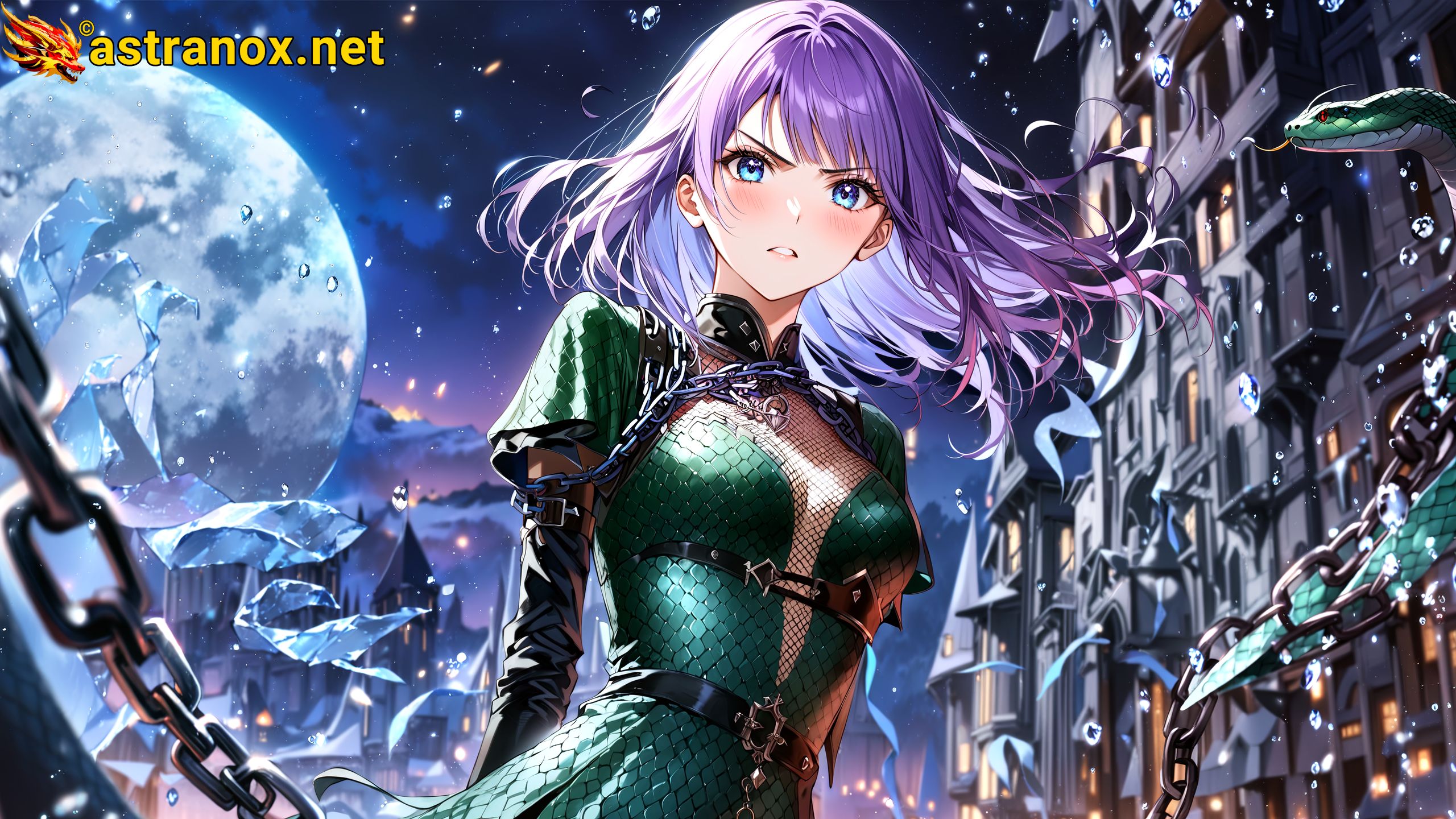 Amazing Young Female at - Download Free 4K Wallpaper Fantasy wallpaper with Eyes and Hair.