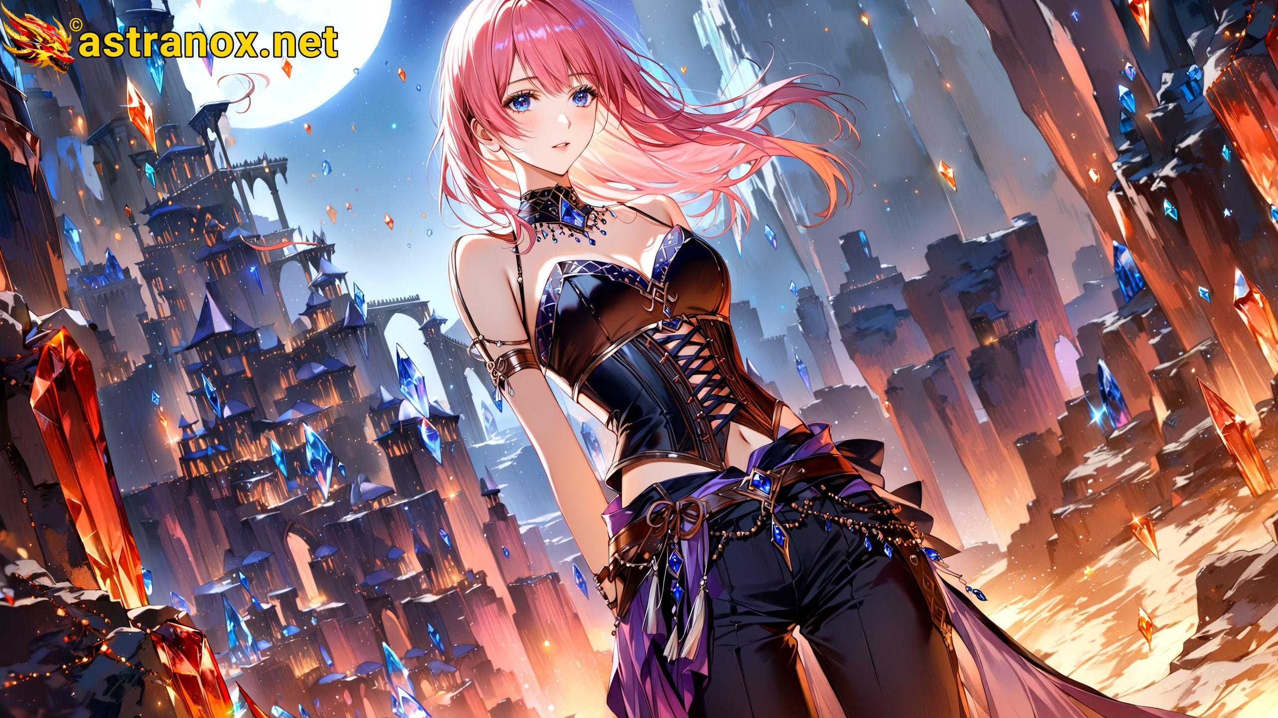 Amazing Young Female at - Download Free 4K Wallpaper Fantasy wallpaper with Eyes and Hair.