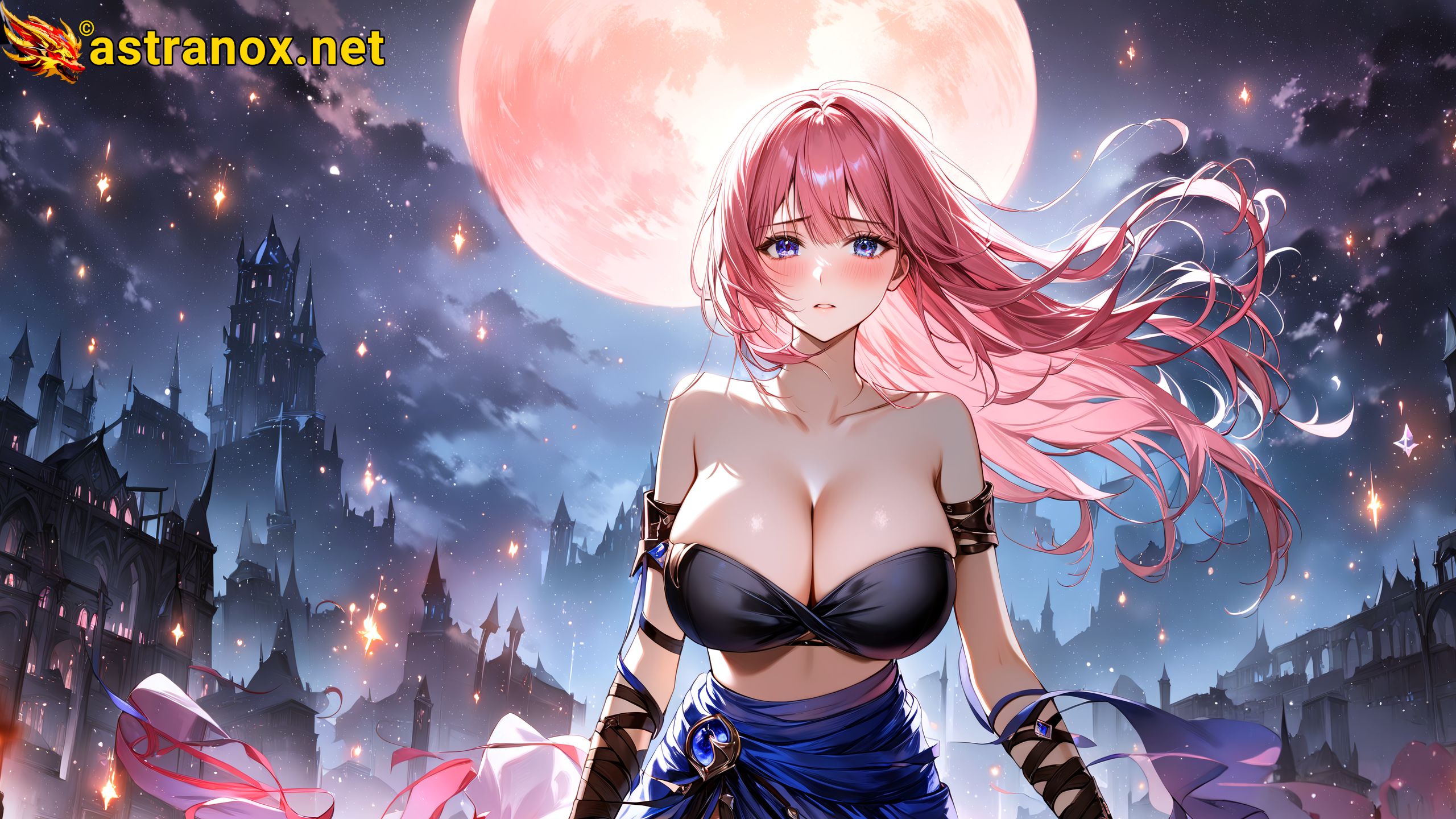 Amazing Young Female at - Download Free 4K Wallpaper Fantasy wallpaper with Eyes and Hair.