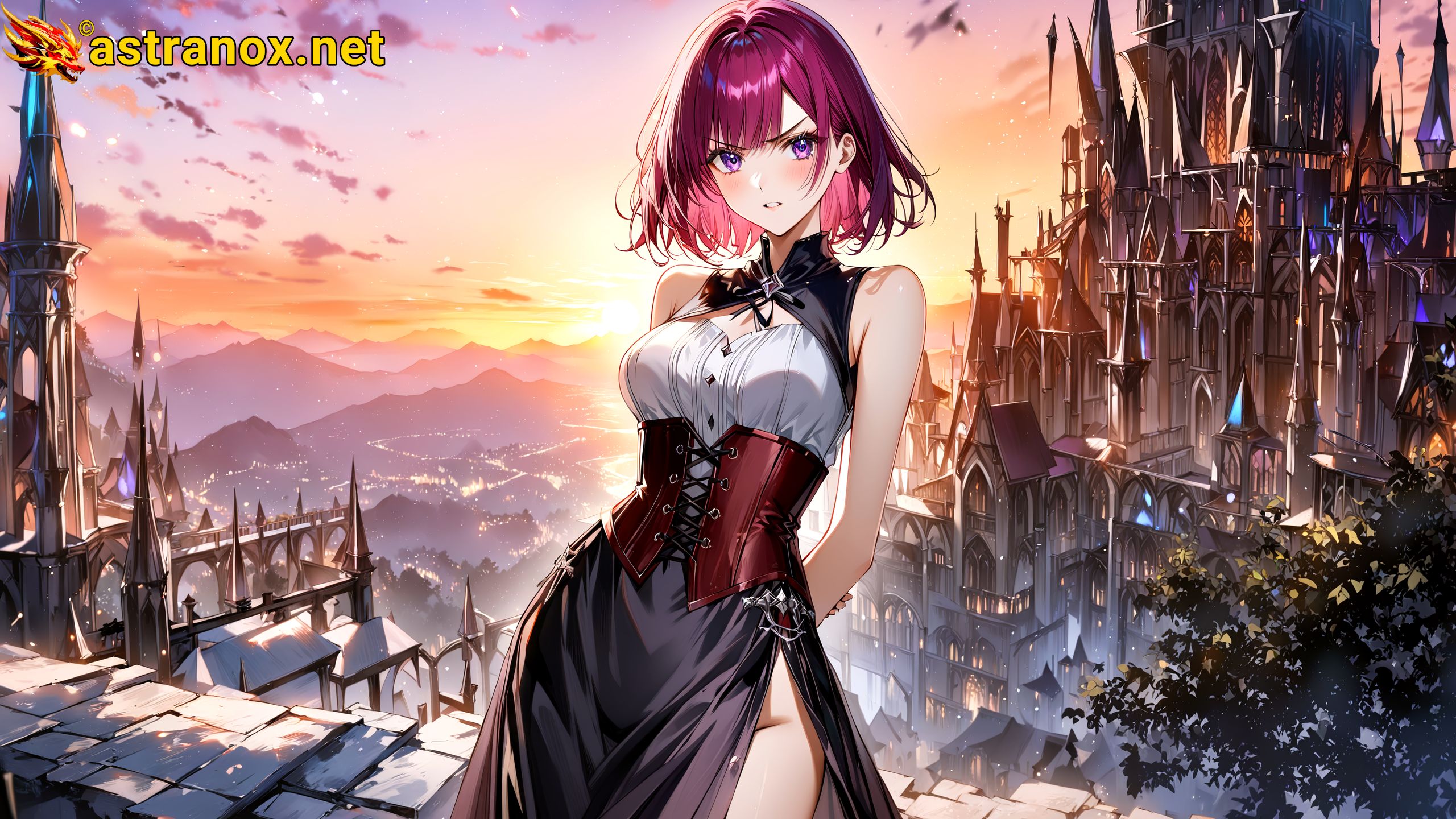 Amazing Young Female at - Download Free 4K Wallpaper Fantasy wallpaper with Eyes and Hair.
