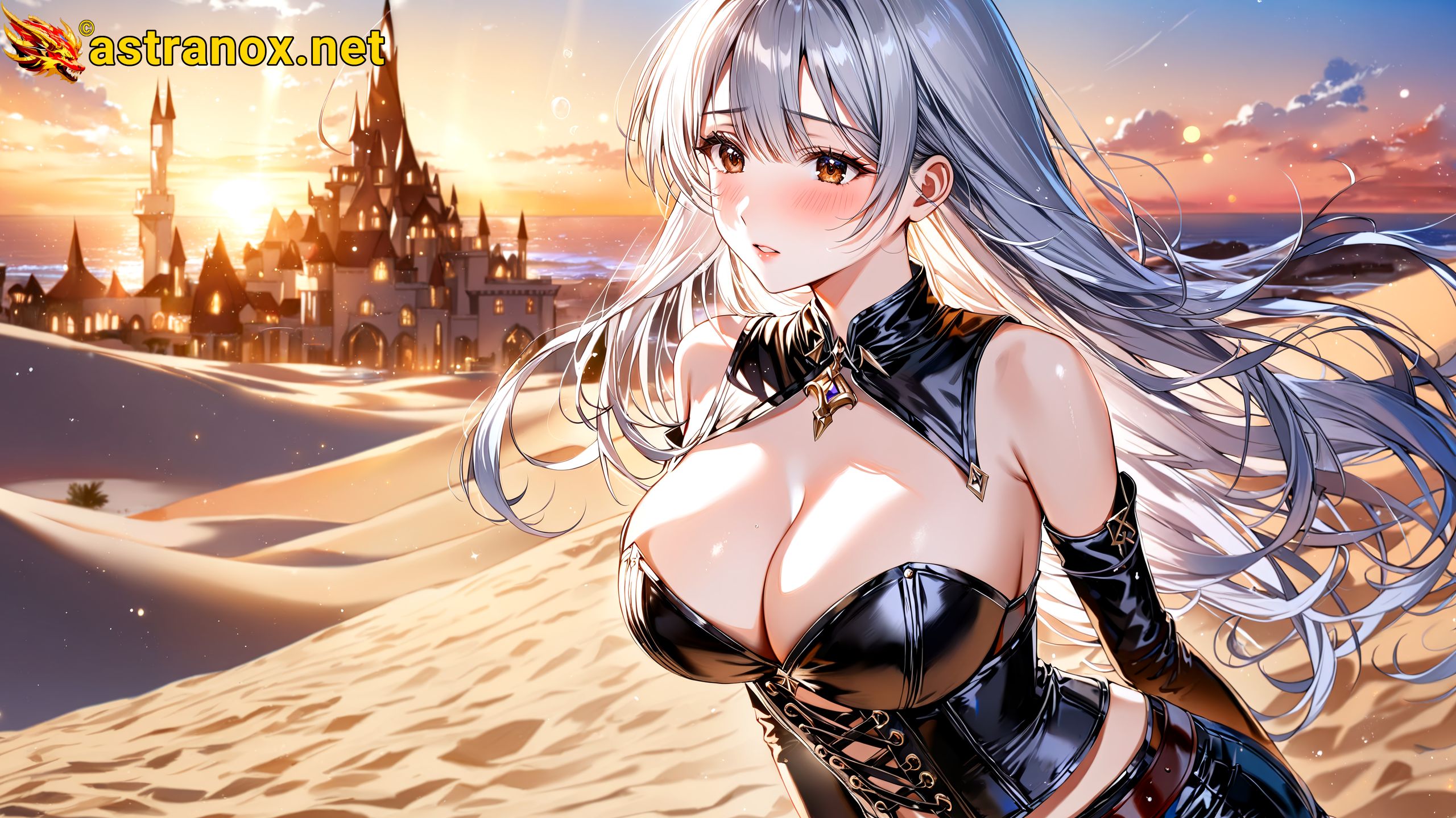 Amazing Young Female at - Download Free 4K Wallpaper Fantasy wallpaper with Eyes and Hair.