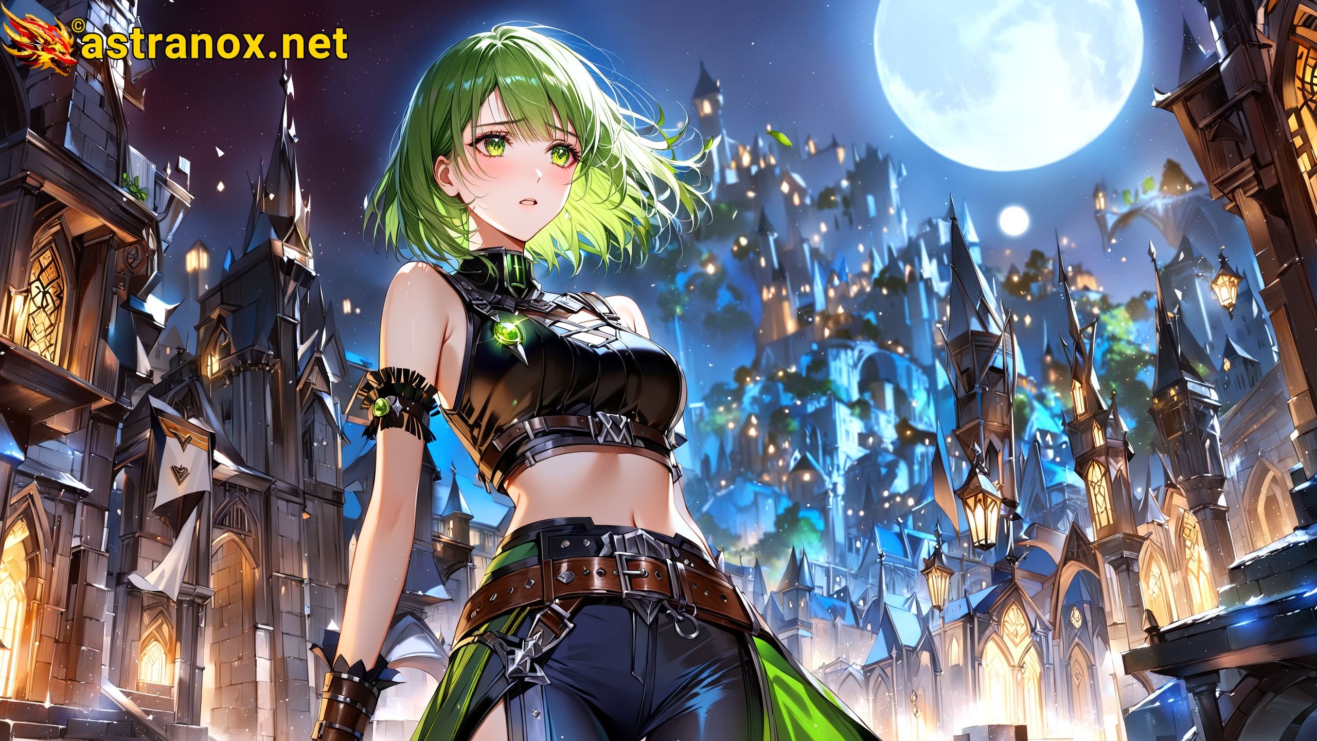 Amazing Young Female at - Download Free 4K Wallpaper Fantasy wallpaper with Eyes and Hair.