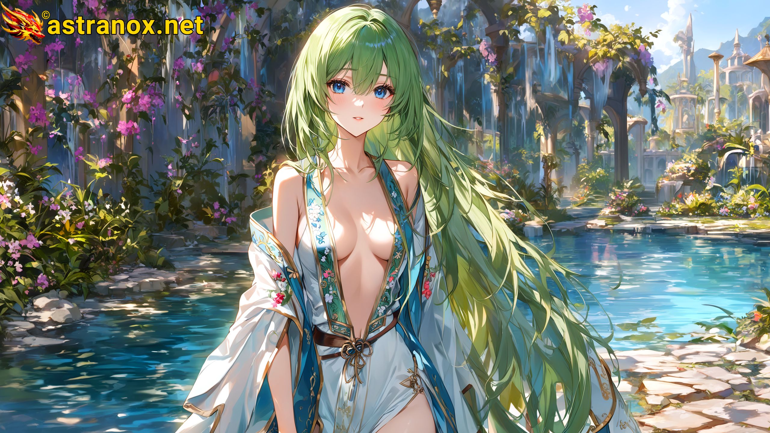 Amazing Young Female at - Download Free 4K Wallpaper Fantasy wallpaper with Eyes and Hair.