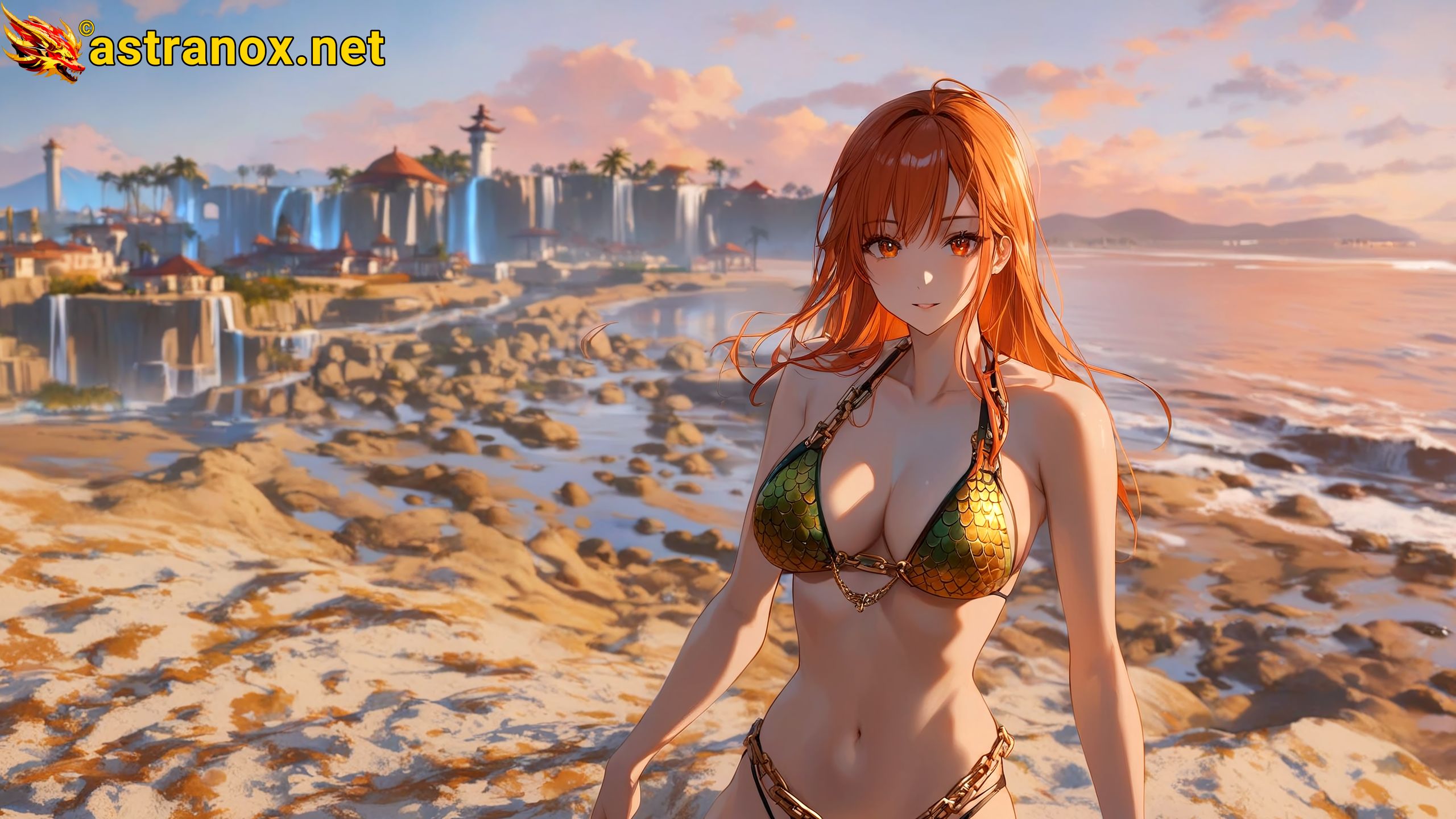 Amazing Young Female at - Download Free 4K Wallpaper Fantasy wallpaper with Eyes and Hair.