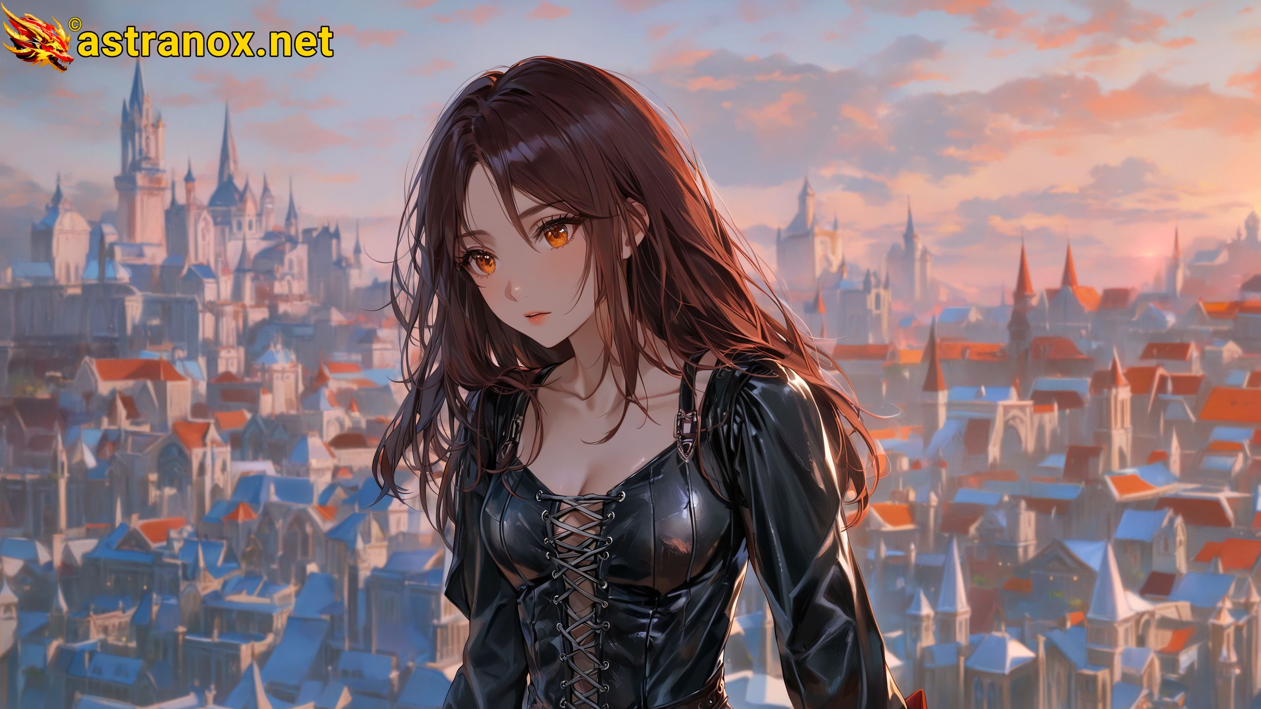 Amazing Young Female at - Download Free 4K Wallpaper Fantasy wallpaper with Eyes and Hair.