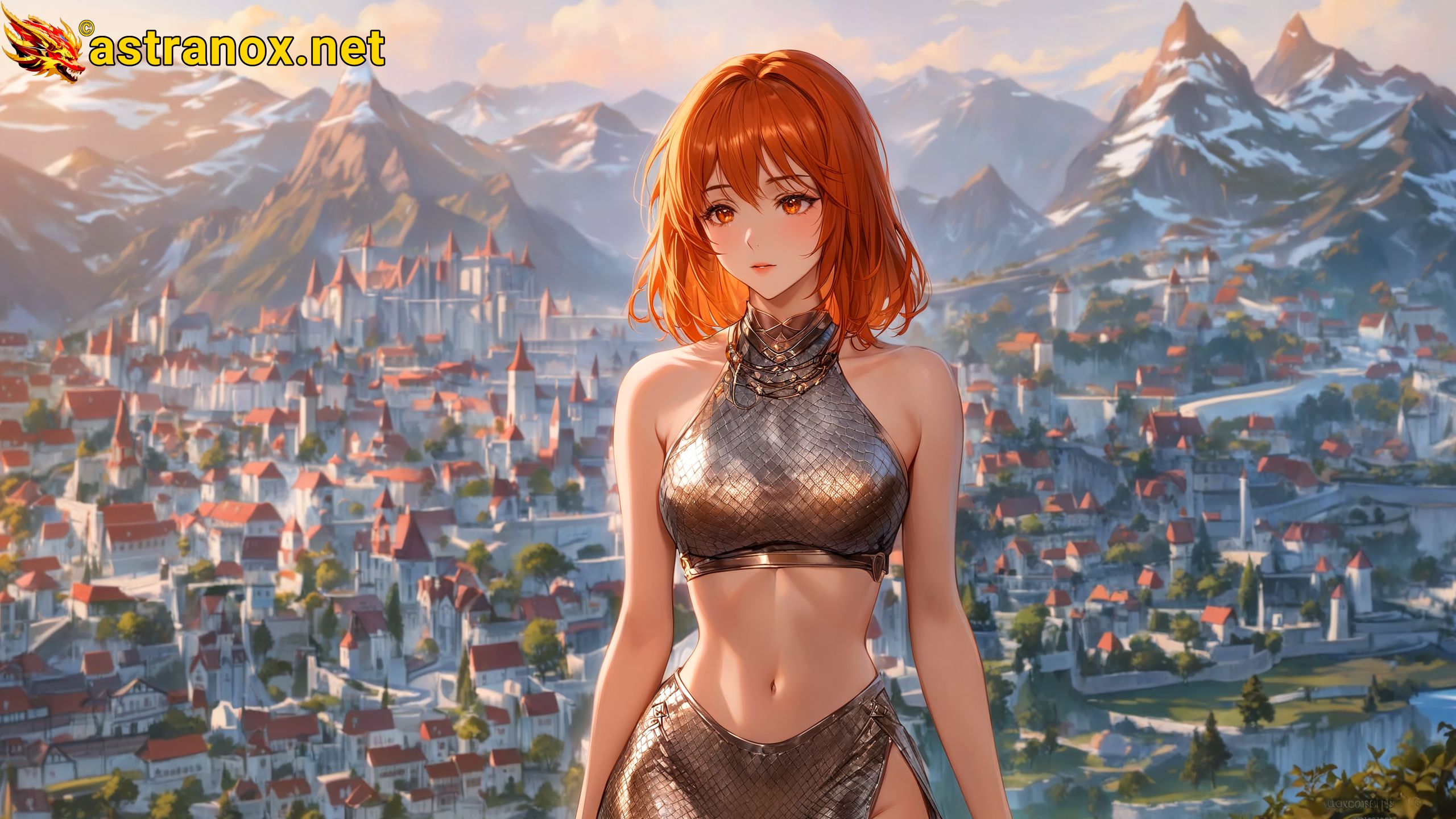 Amazing Young Female at - Download Free 4K Wallpaper Fantasy wallpaper with Eyes and Hair.