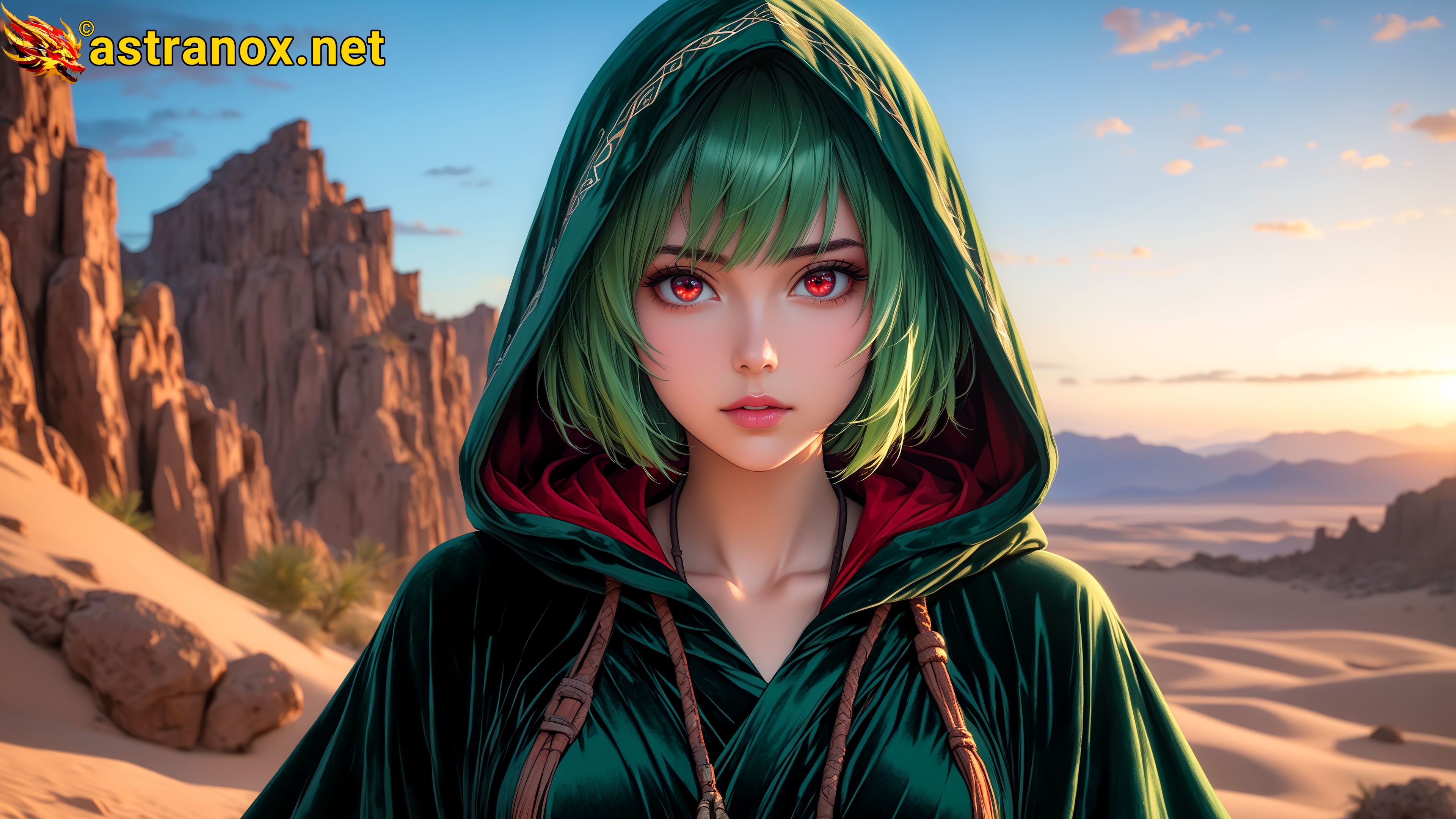 Amazing Young Female at - Download Free 4K Wallpaper Fantasy wallpaper with Eyes and Hair.