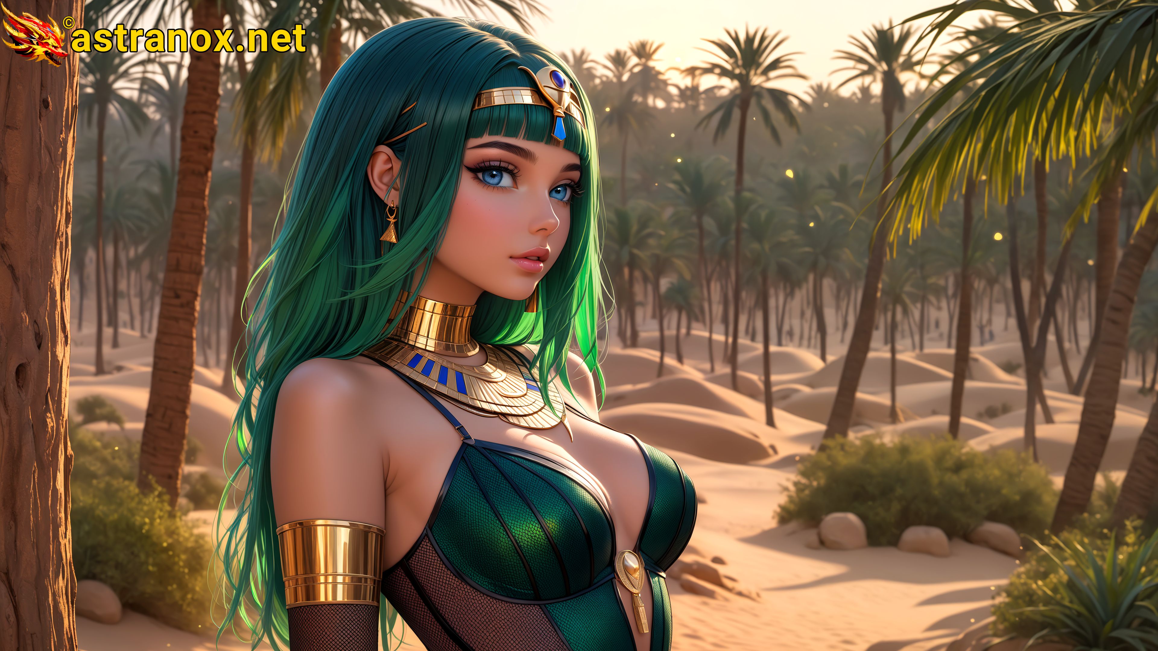 Amazing Young Female at - Download Free 4K Wallpaper Fantasy wallpaper with Eyes and Hair.
