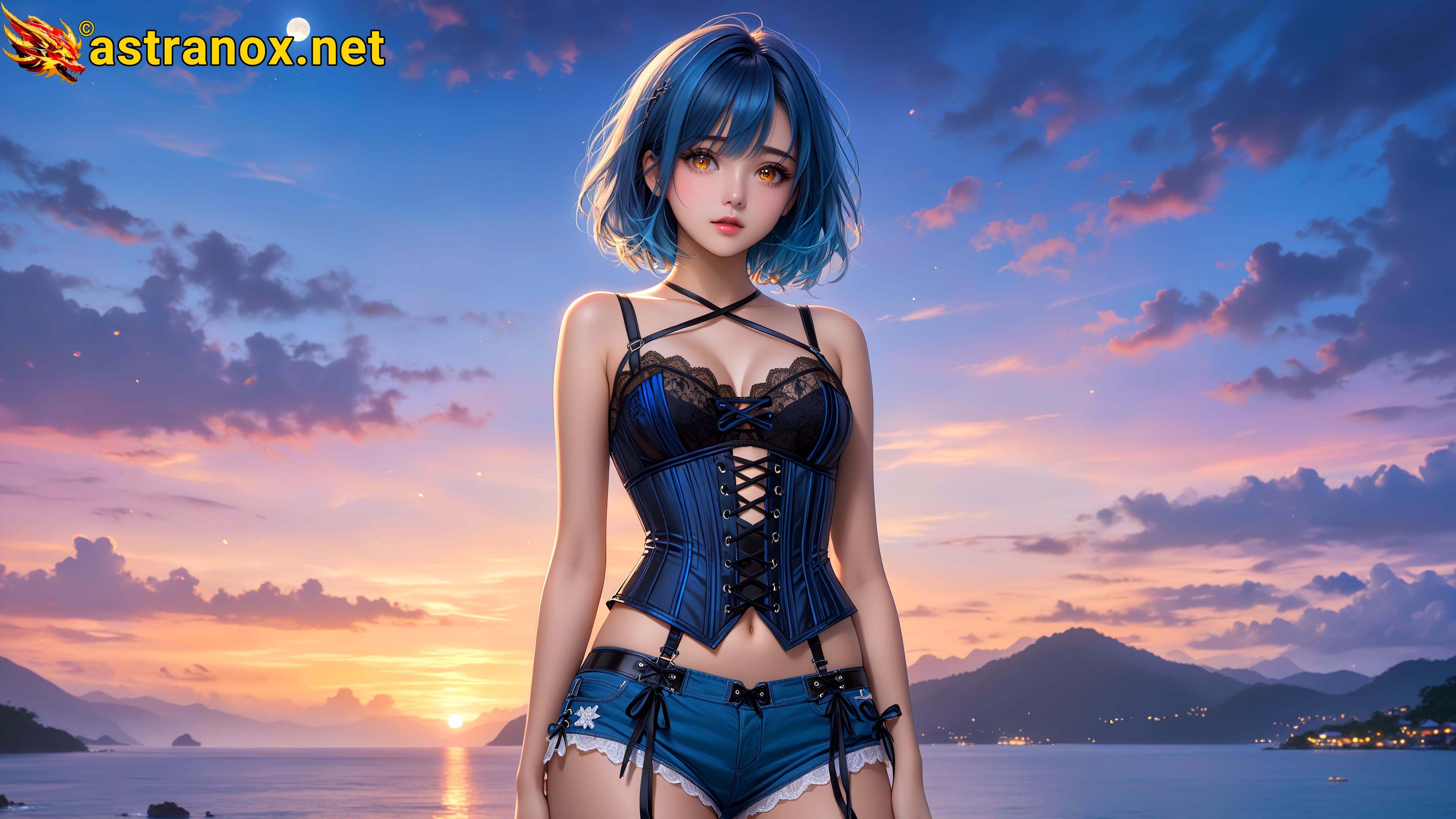 Amazing Young Female at - Download Free 4K Wallpaper Fantasy wallpaper with Eyes and Hair.