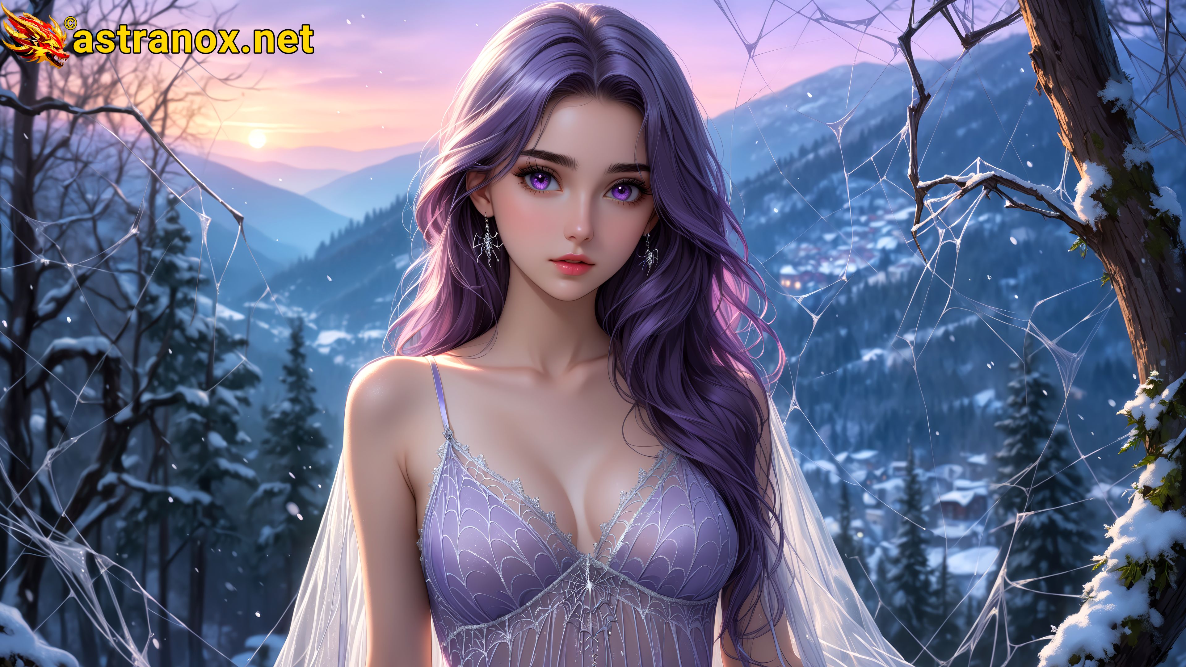 Amazing Young Female at - Download Free 4K Wallpaper Fantasy wallpaper with Eyes and Hair.