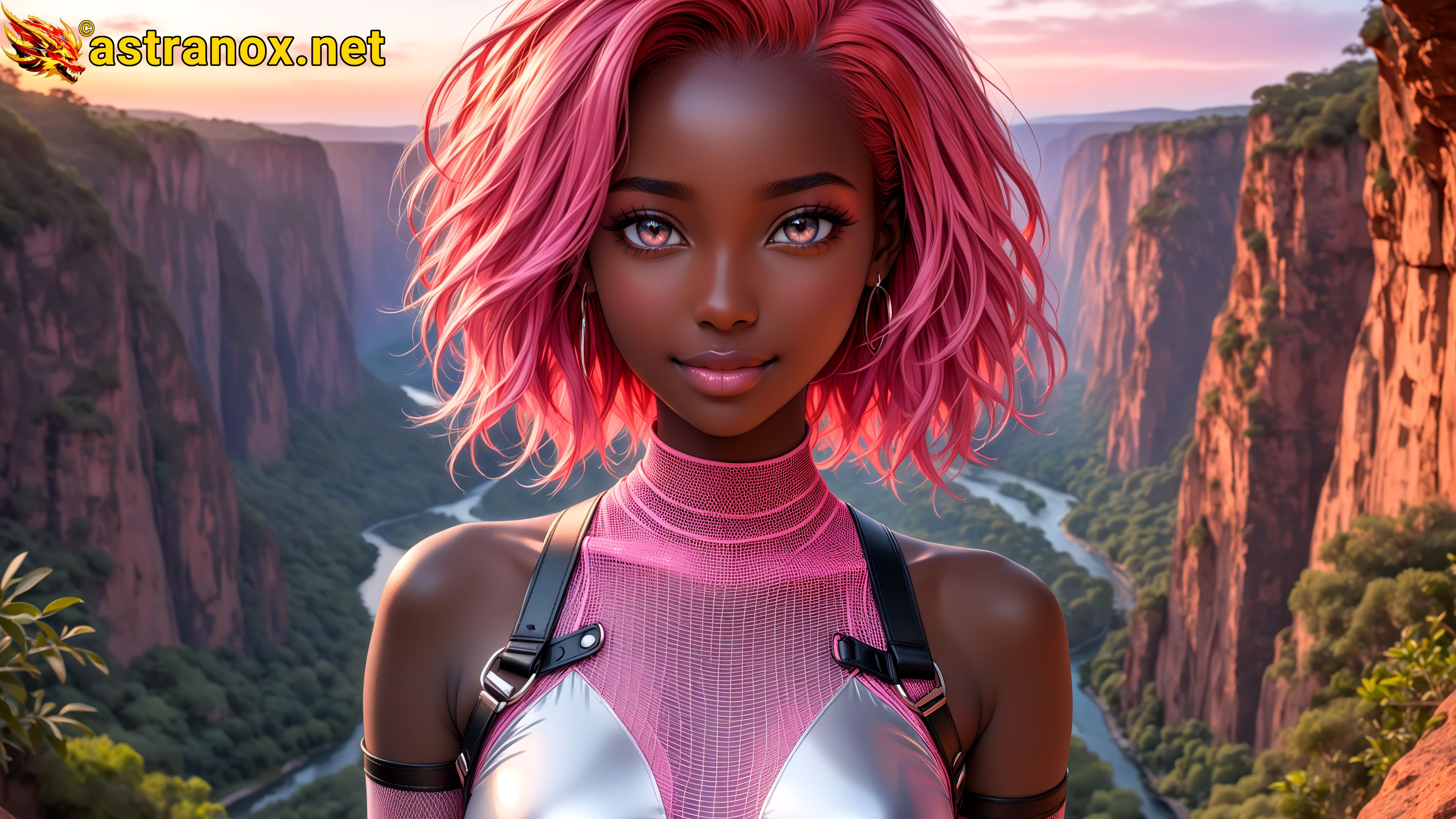 Amazing Young Female at - Download Free 4K Wallpaper Fantasy wallpaper with Eyes and Hair.