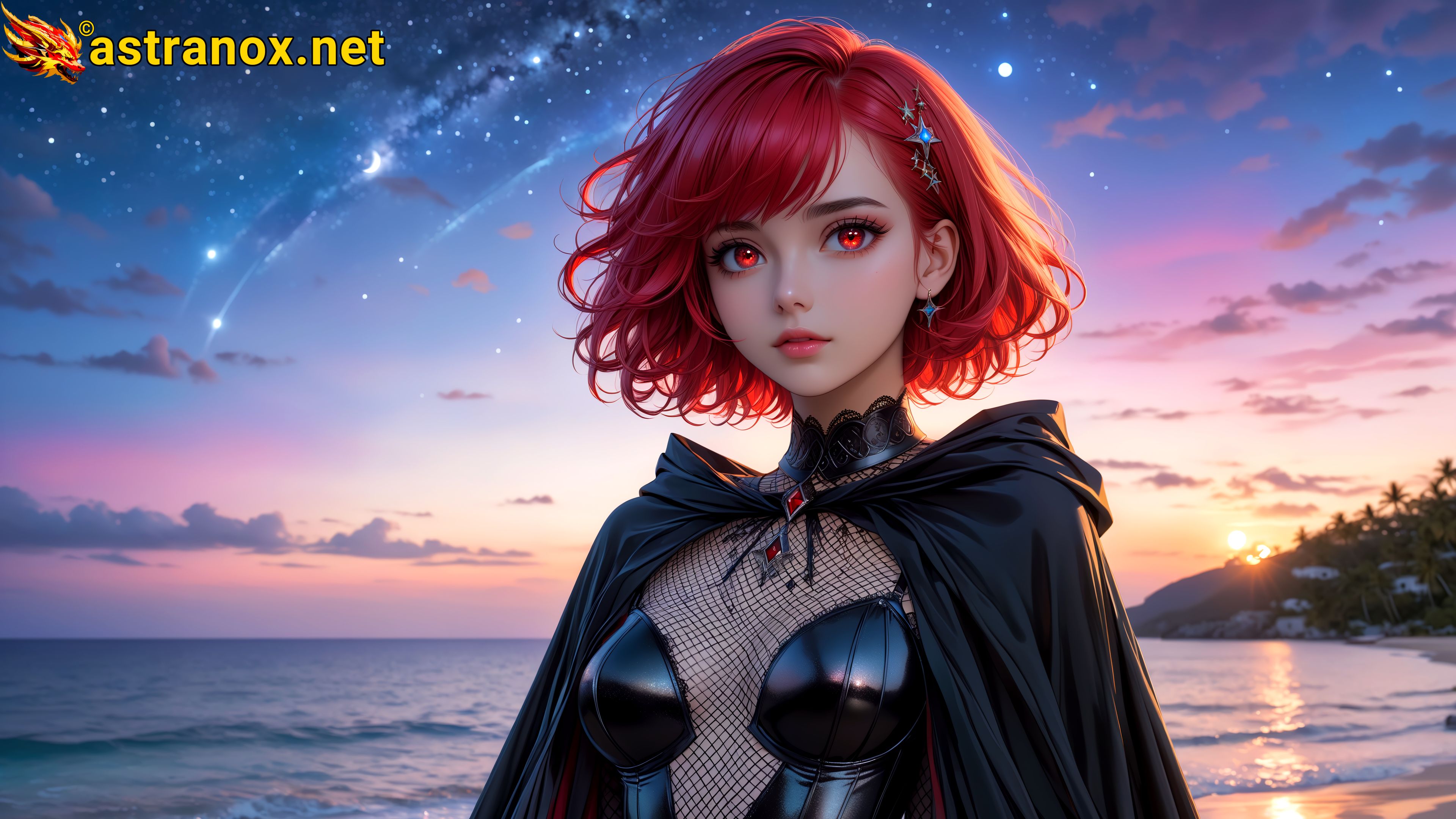 Amazing Young Female at - Download Free 4K Wallpaper Fantasy wallpaper with Eyes and Hair.