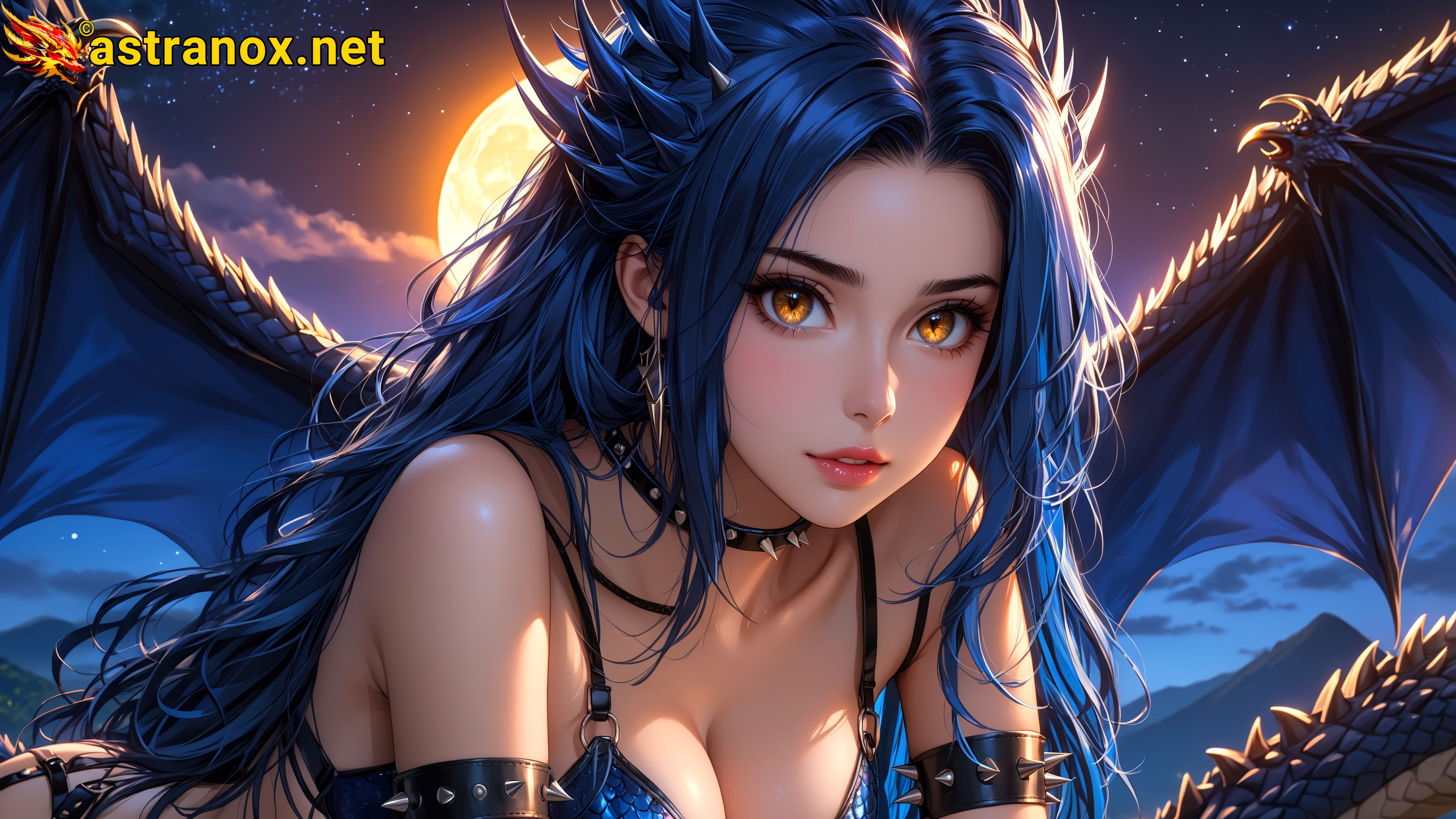 Amazing Young Female at - Download Free 4K Wallpaper Fantasy wallpaper with Eyes and Hair.