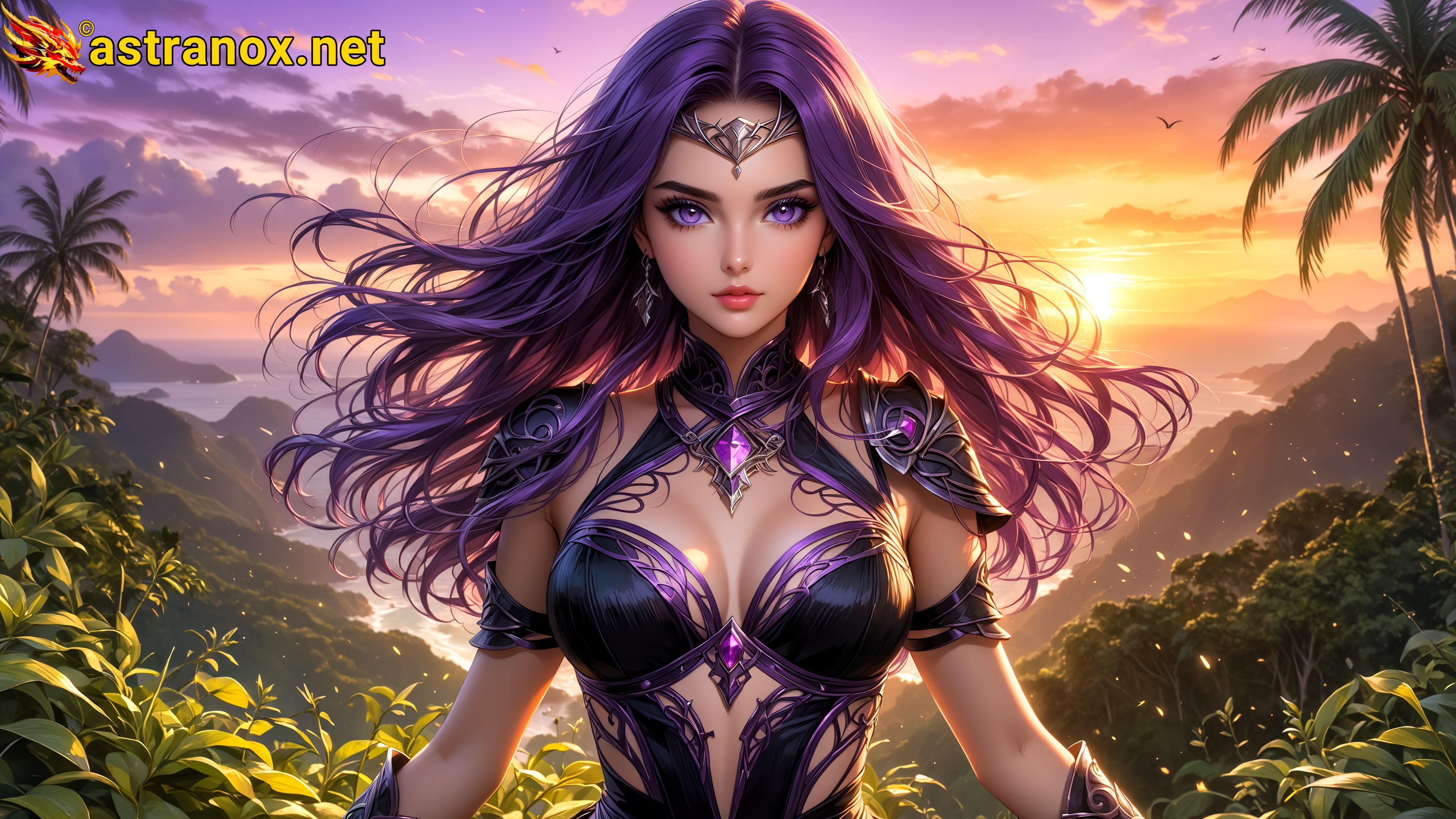 Amazing Young Female at - Download Free 4K Wallpaper Fantasy wallpaper with Eyes and Hair.