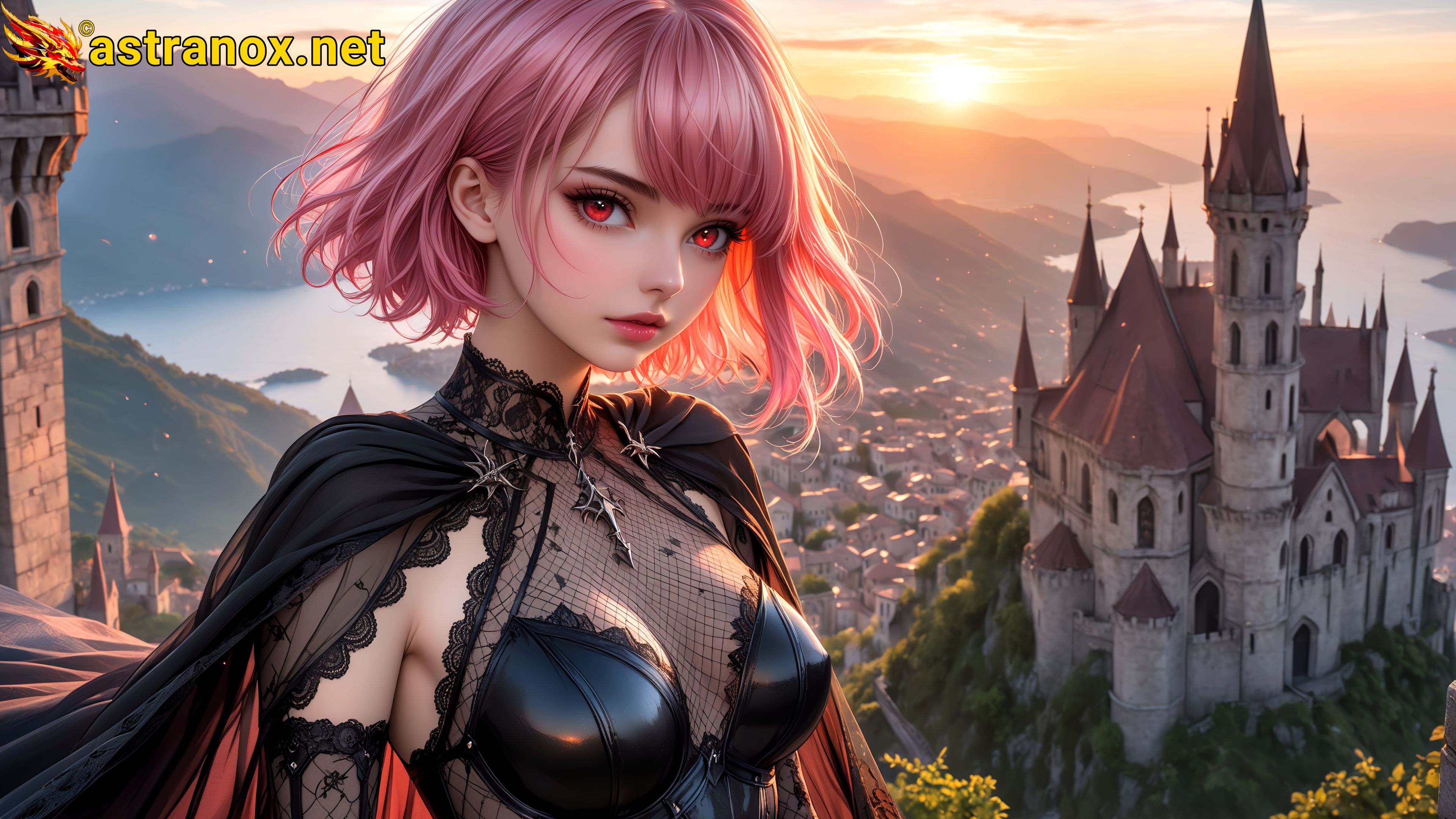 Amazing Young Female at - Download Free 4K Wallpaper Fantasy wallpaper with Eyes and Hair.