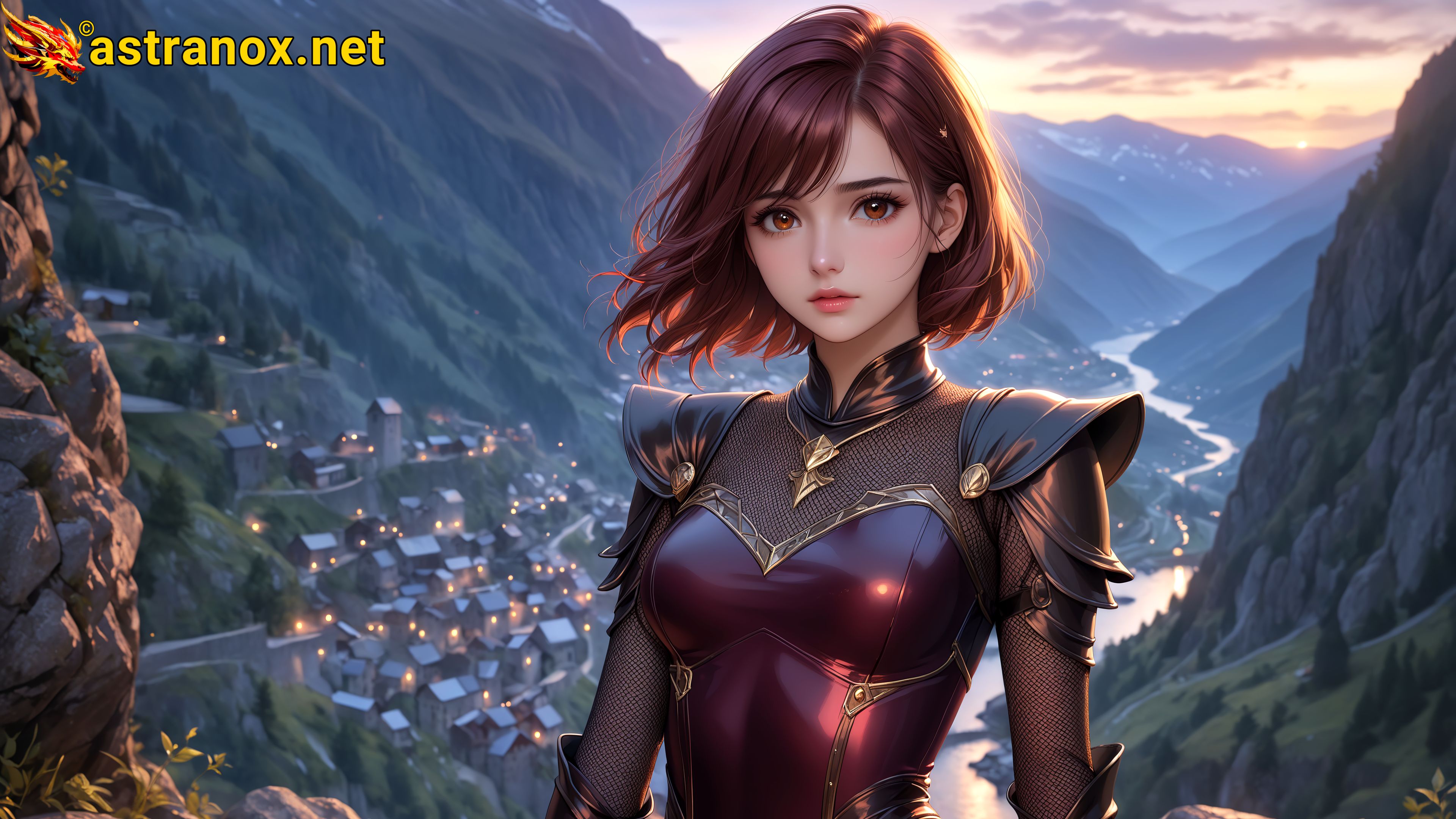 Amazing Young Female at - Download Free 4K Wallpaper Fantasy wallpaper with Eyes and Hair.
