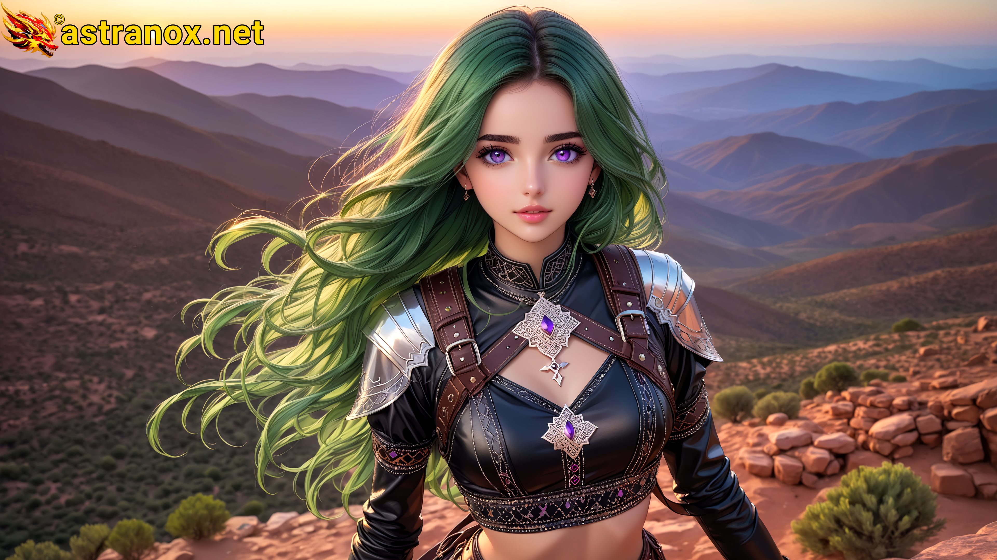 Amazing Young Female at - Download Free 4K Wallpaper Fantasy wallpaper with Eyes and Hair.