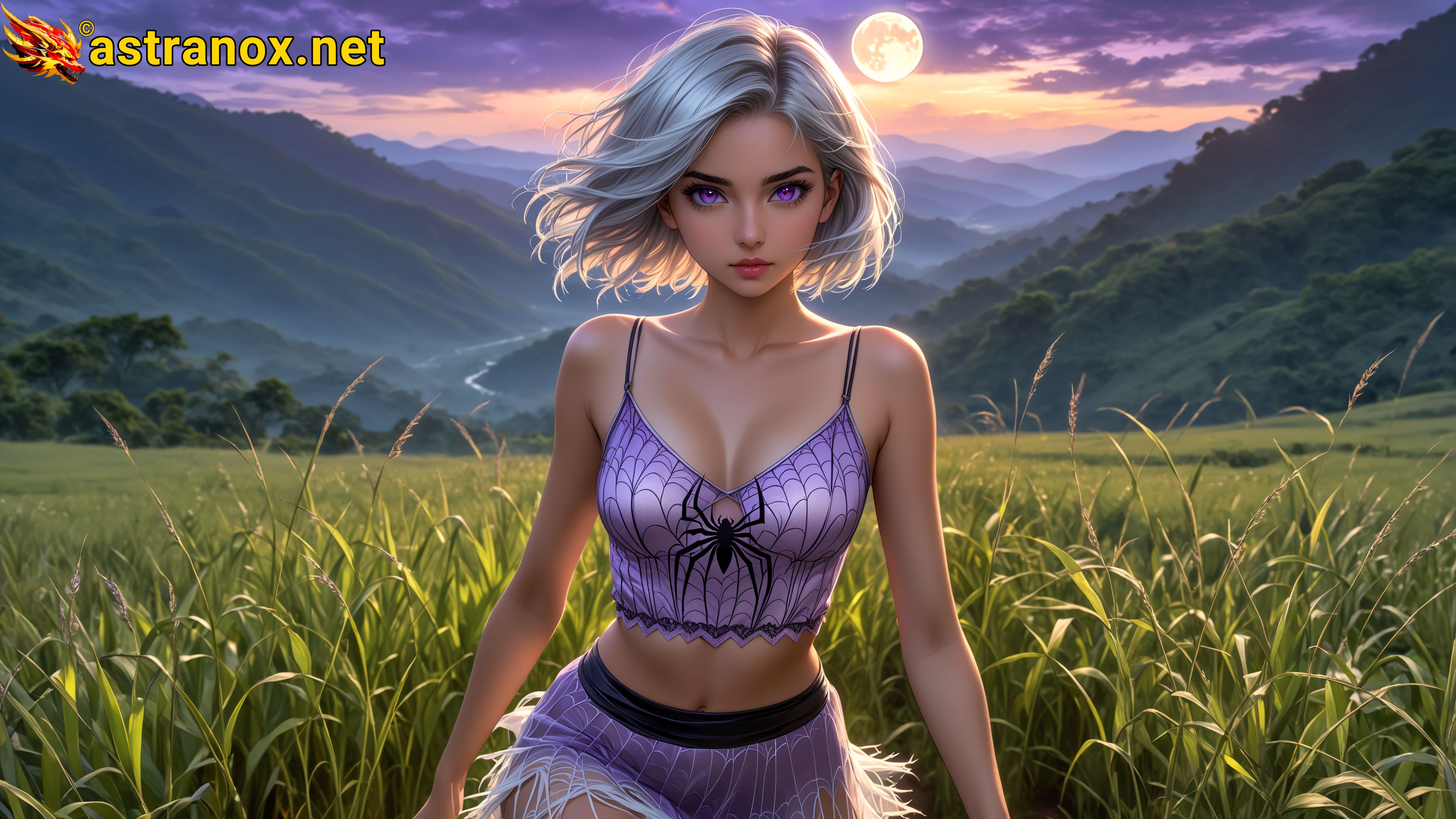 Amazing Young Female at - Download Free 4K Wallpaper Fantasy wallpaper with Eyes and Hair.