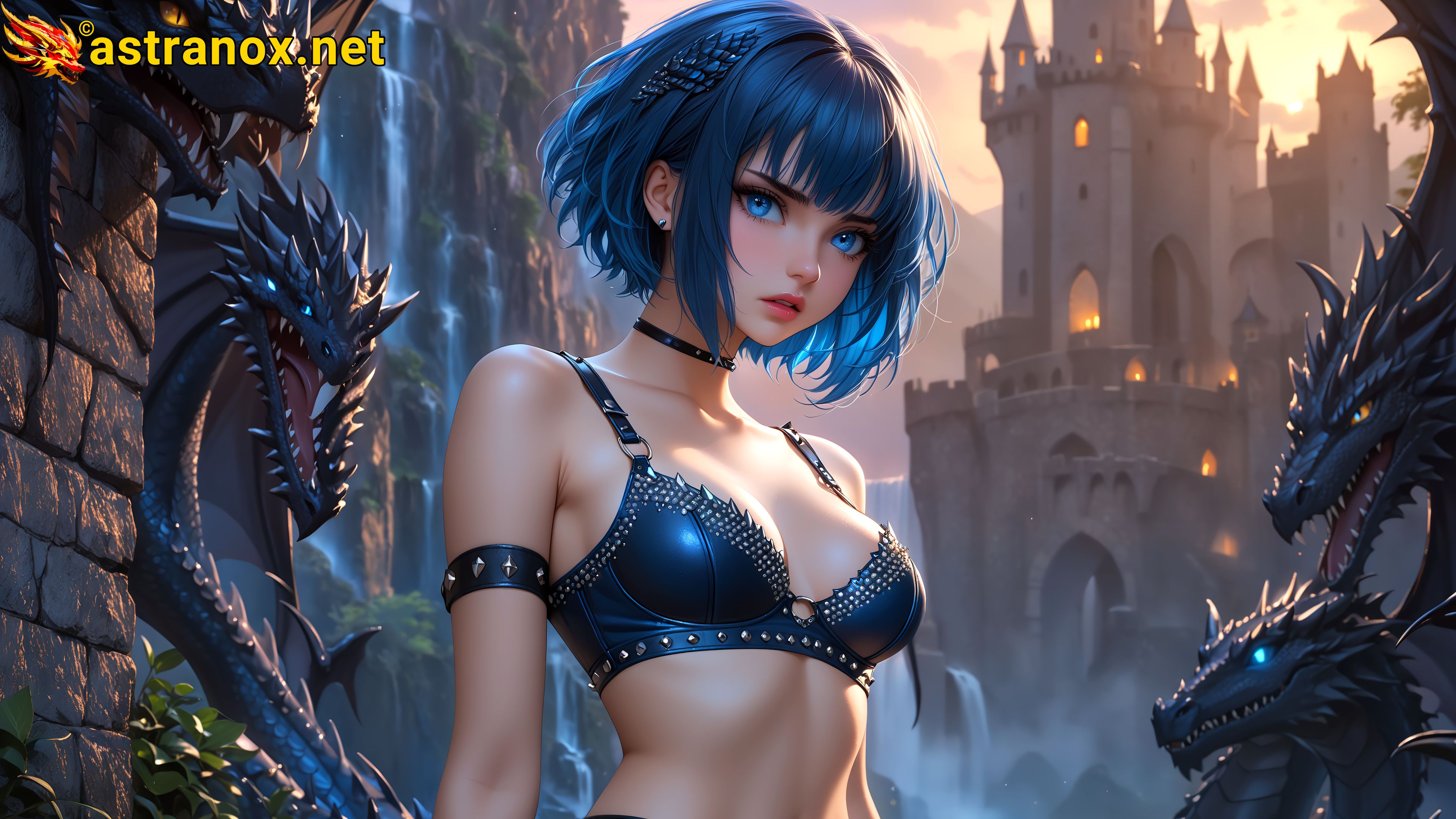 Amazing Young Female at - Download Free 4K Wallpaper Fantasy wallpaper with Eyes and Hair.