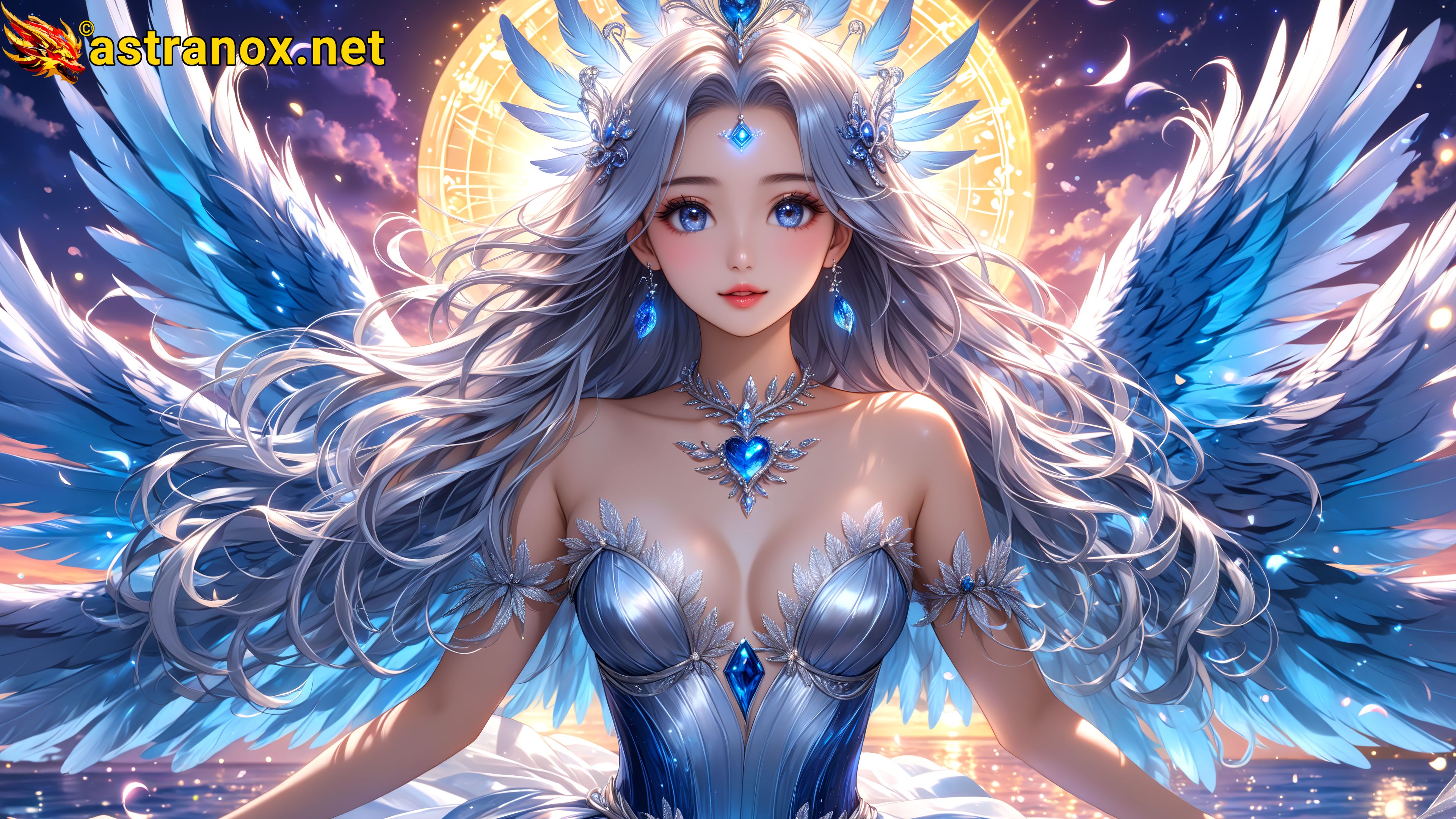 Amazing Young Female at - Download Free 4K Wallpaper Fantasy wallpaper with Eyes and Hair.
