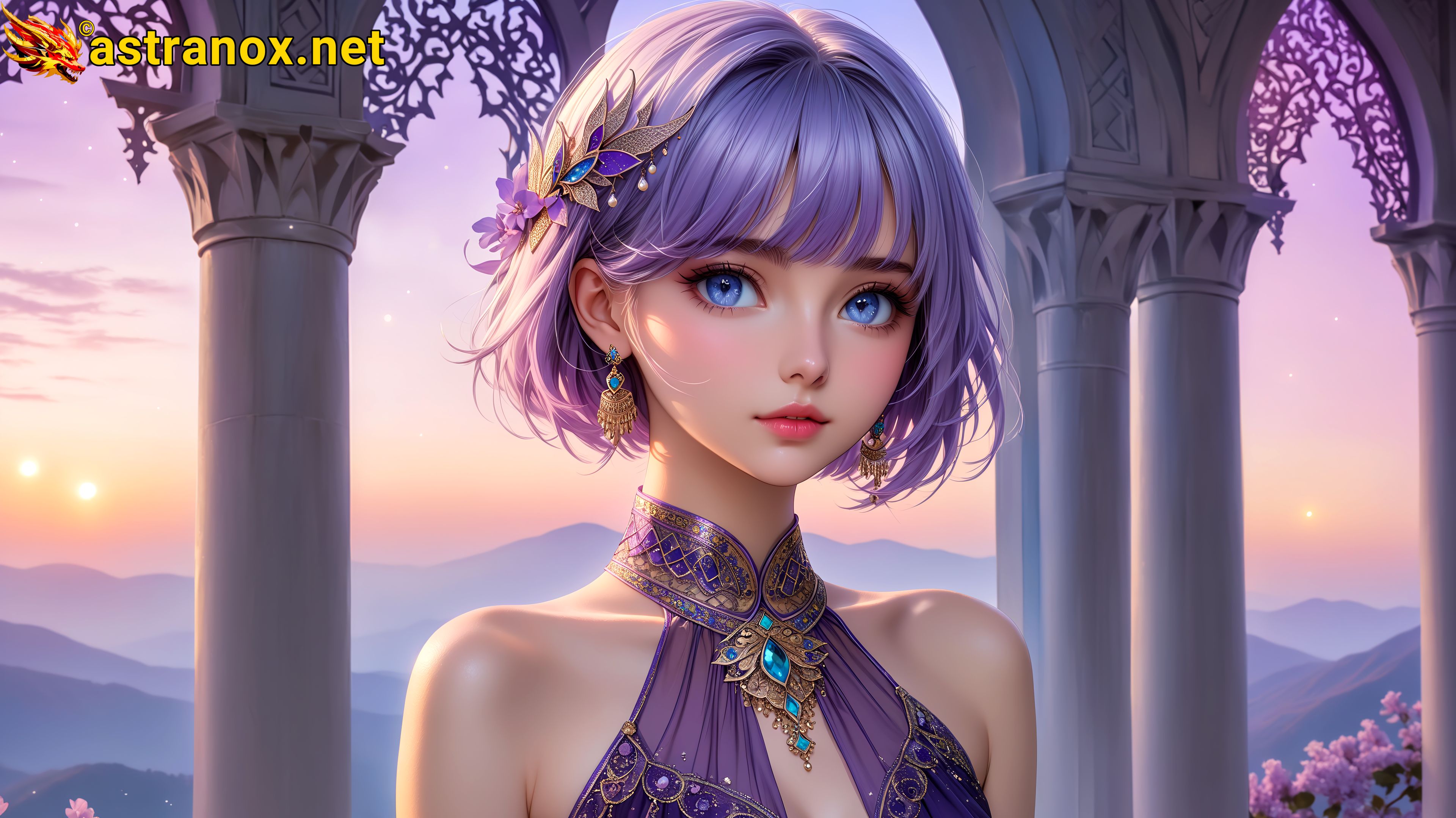 Amazing Young Female at - Download Free 4K Wallpaper Fantasy wallpaper with Eyes and Hair.