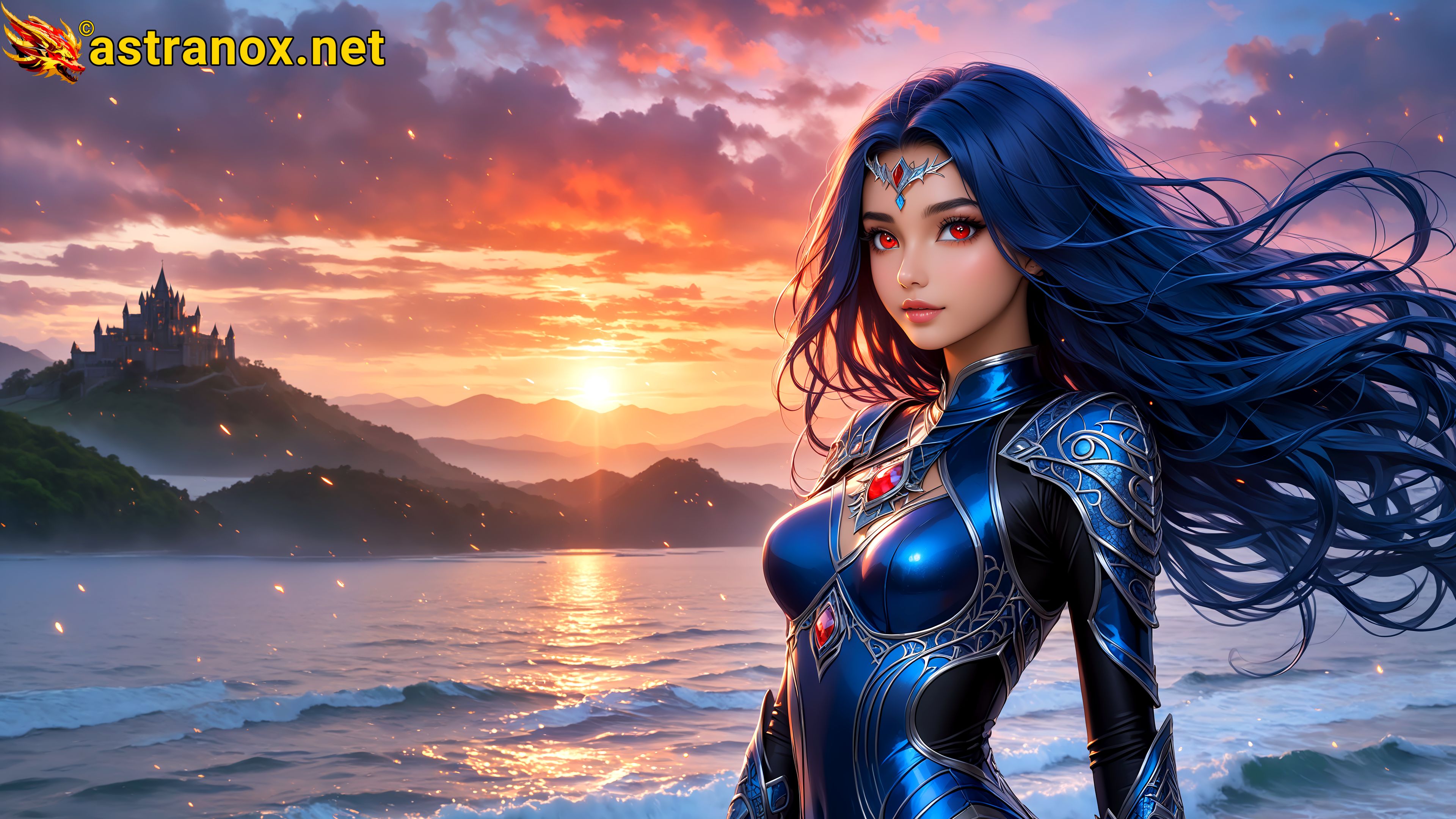 Amazing Young Female at - Download Free 4K Wallpaper Fantasy wallpaper with Eyes and Hair.