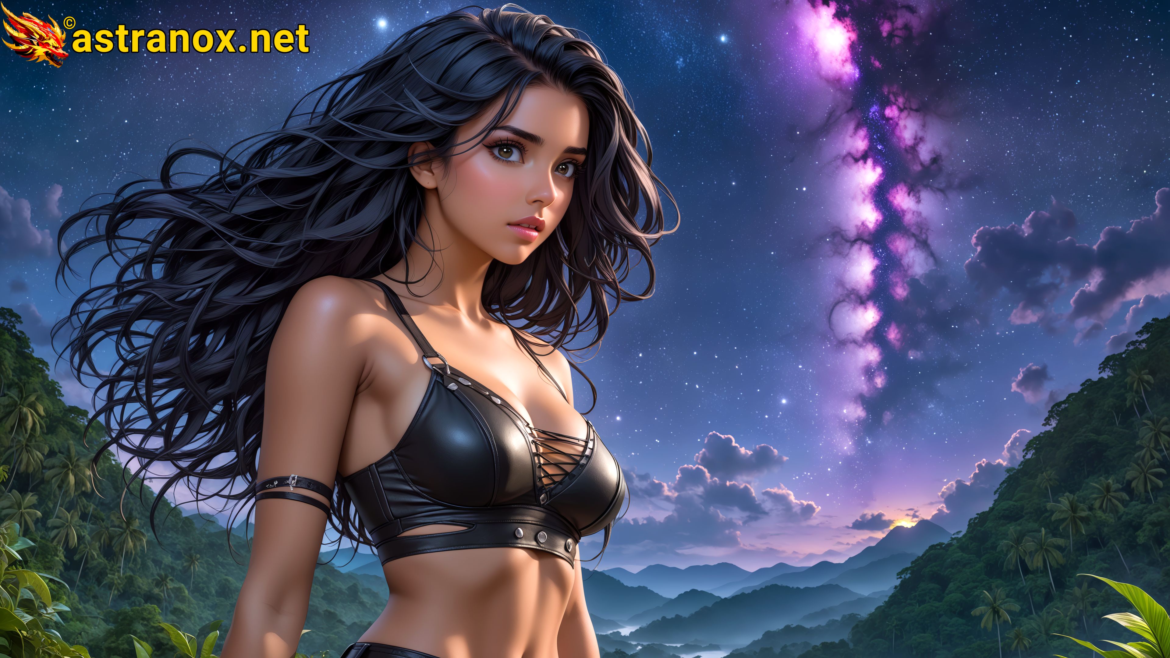 Amazing Young Female at - Download Free 4K Wallpaper Fantasy wallpaper with Eyes and Hair.