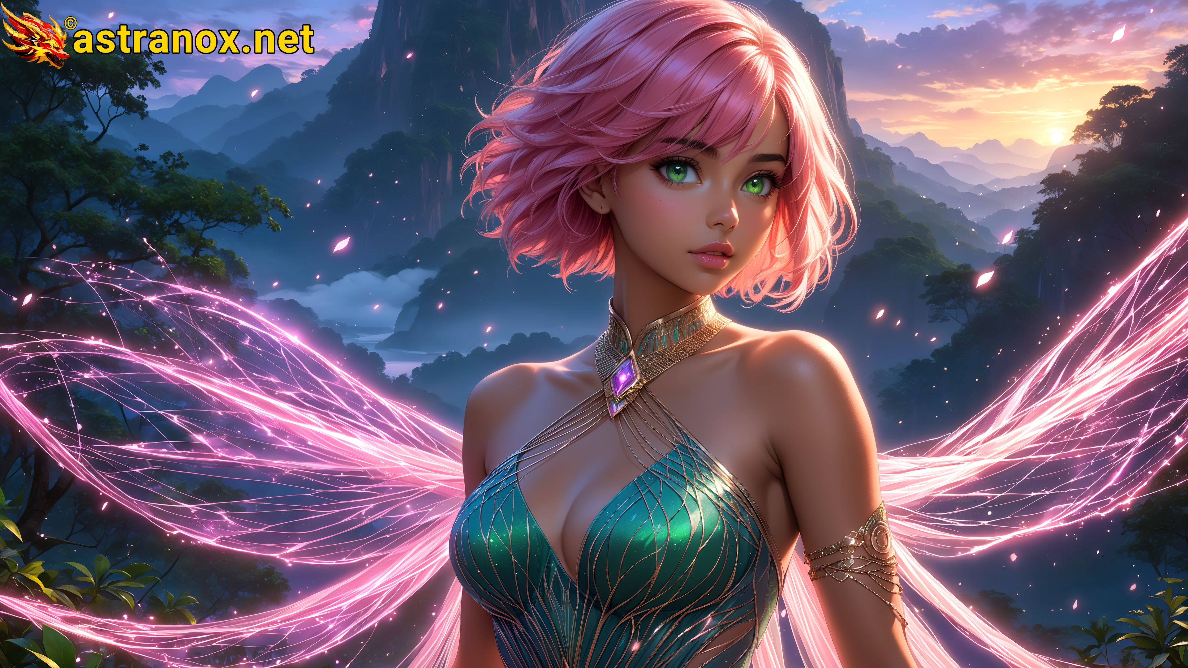 Amazing Young Female at - Download Free 4K Wallpaper Fantasy wallpaper with Eyes and Hair.