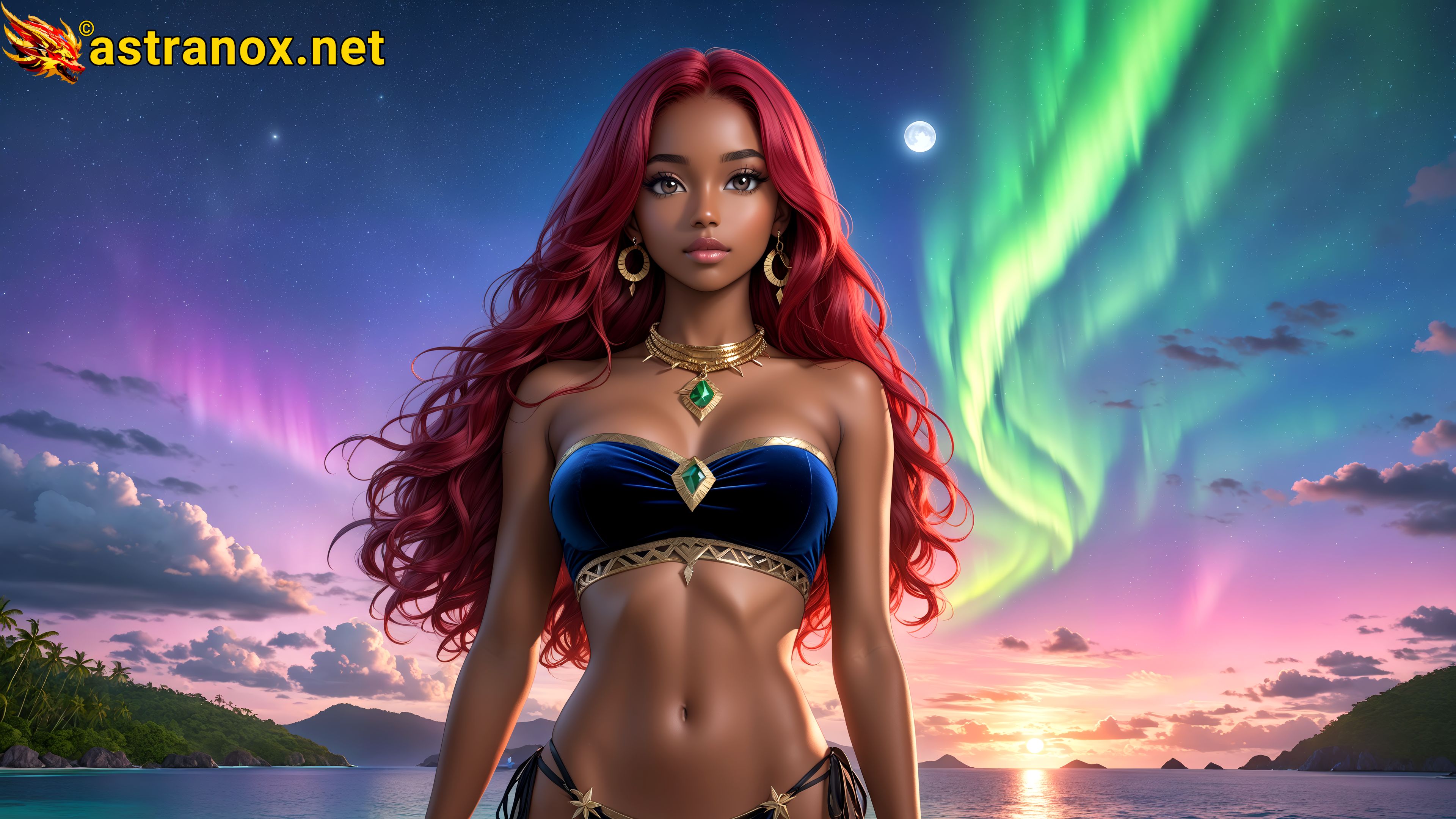 Amazing Young Female at - Download Free 4K Wallpaper Fantasy wallpaper with Eyes and Hair.
