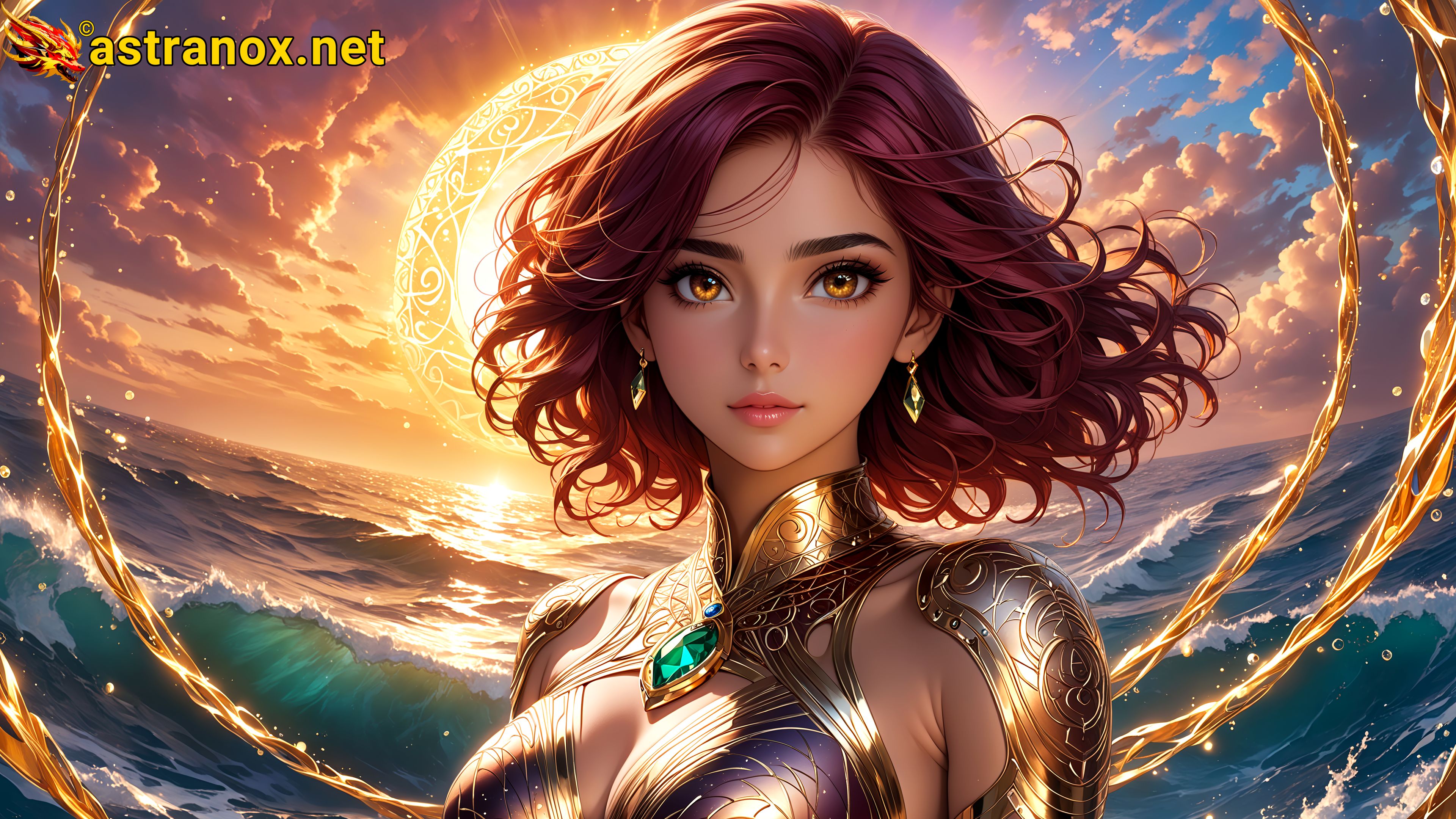 Amazing Young Female at - Download Free 4K Wallpaper Fantasy wallpaper with Eyes and Hair.