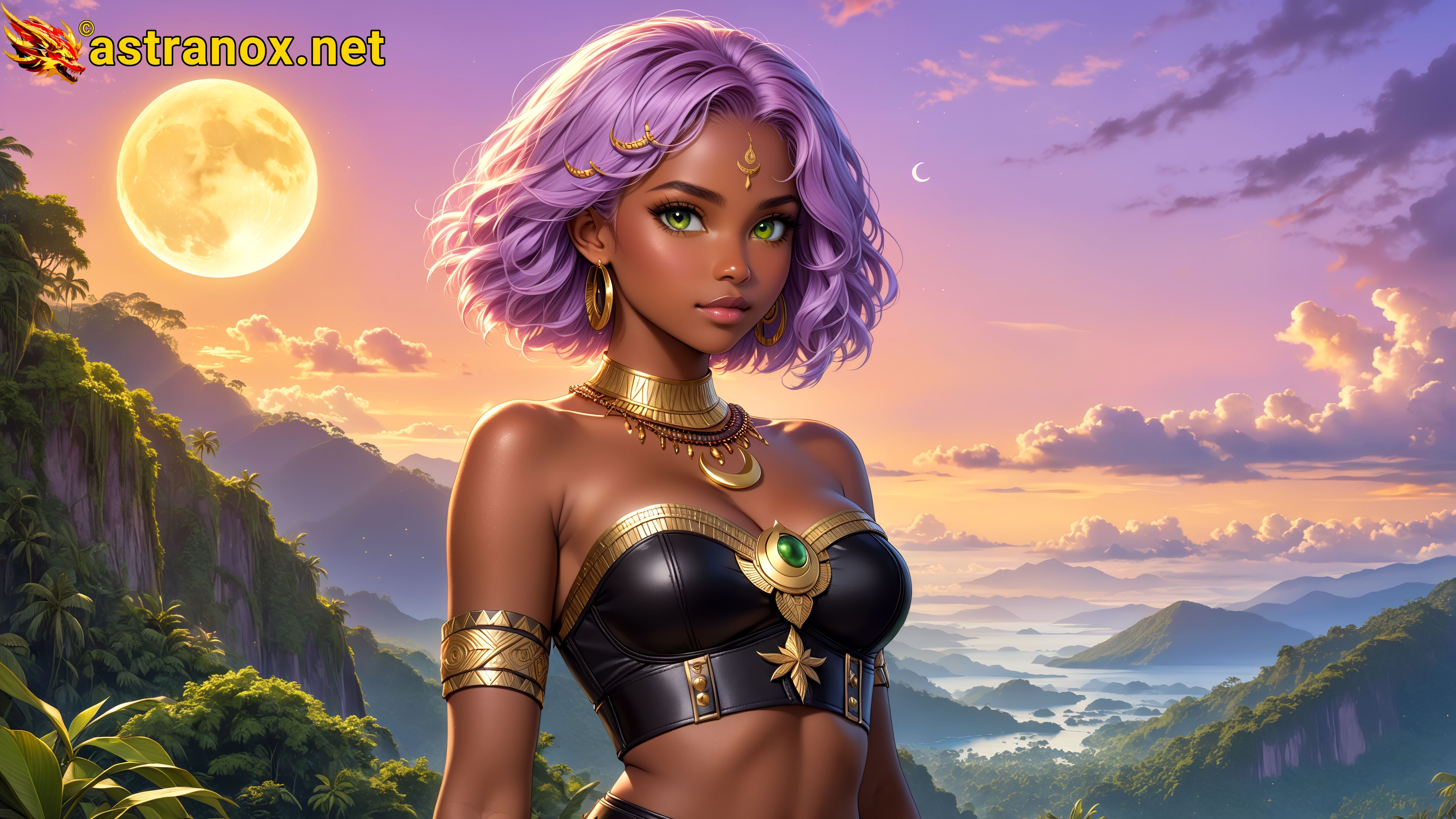 Amazing Young Female at - Download Free 4K Wallpaper Fantasy wallpaper with Eyes and Hair.