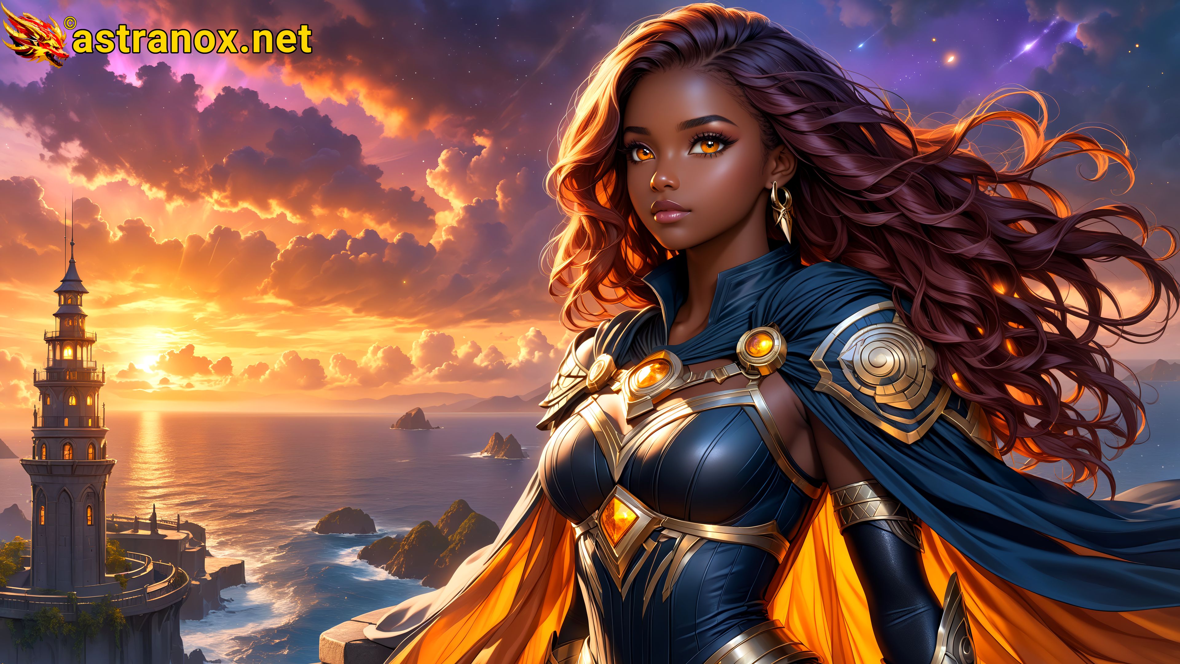 Amazing Young Female at - Download Free 4K Wallpaper Fantasy wallpaper with Eyes and Hair.
