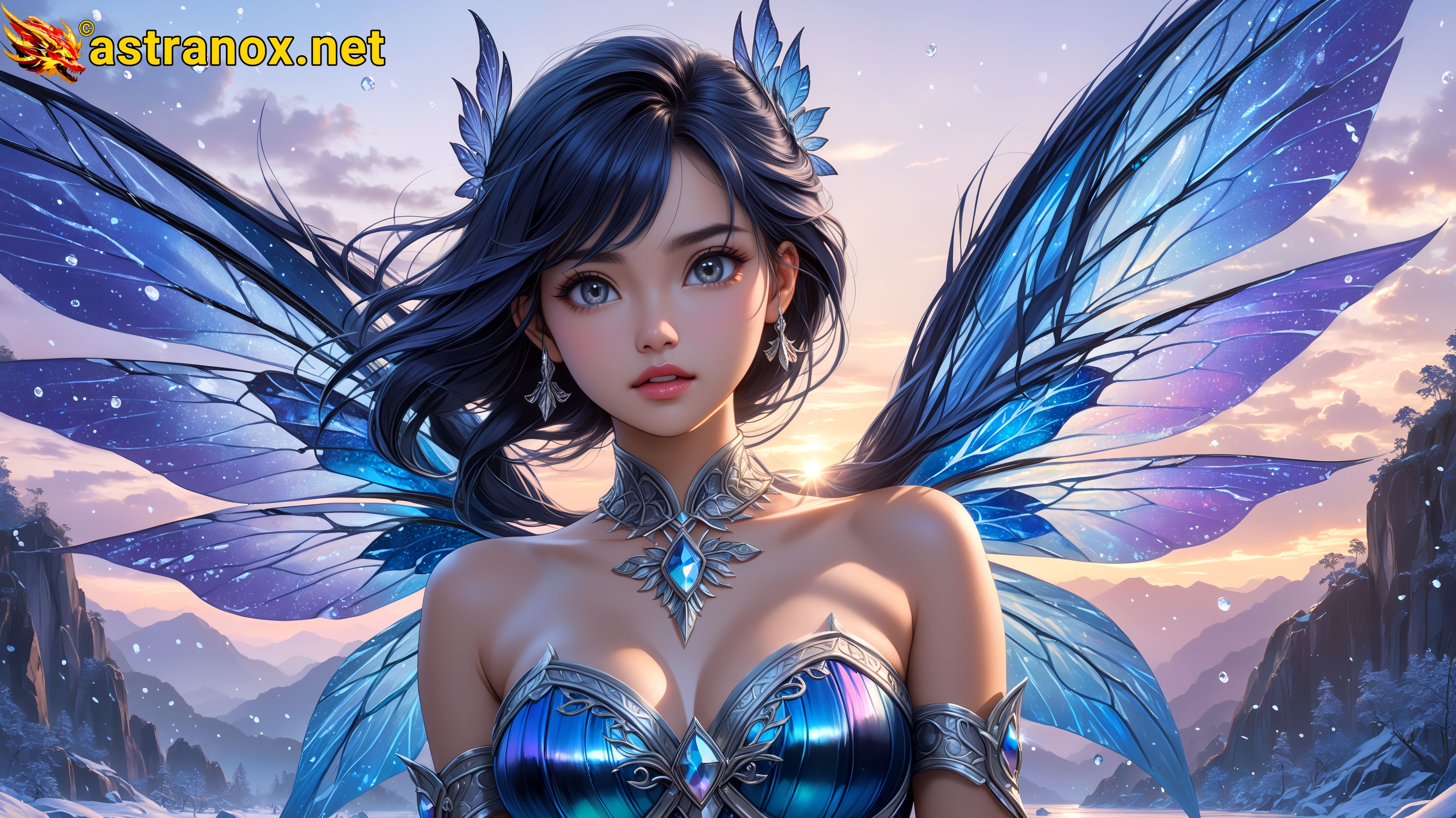 Amazing Young Female at - Download Free 4K Wallpaper Fantasy wallpaper with Eyes and Hair.