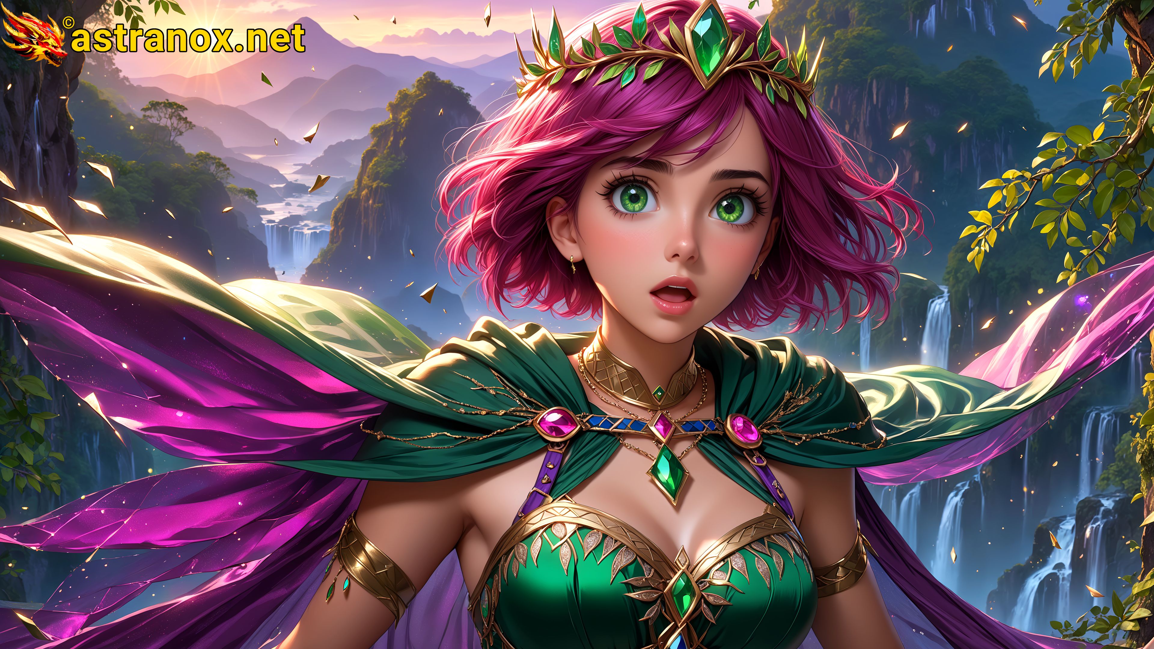 Amazing Young Female at - Download Free 4K Wallpaper Fantasy wallpaper with Eyes and Hair.
