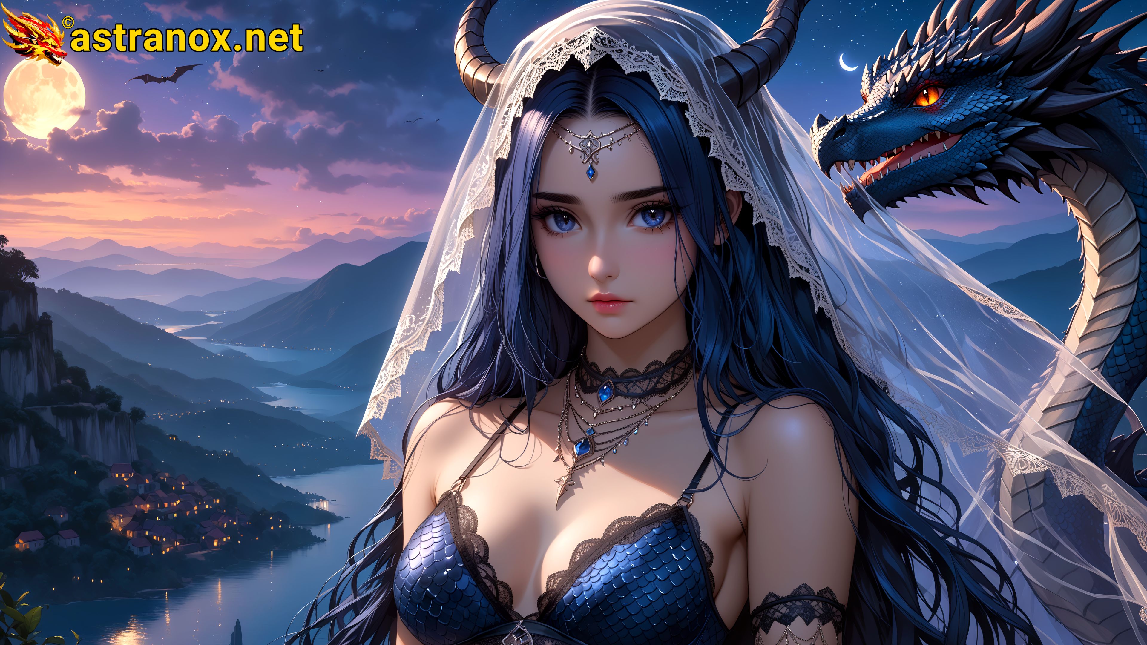 Amazing Young Female at - Download Free 4K Wallpaper Fantasy wallpaper with Eyes and Hair.