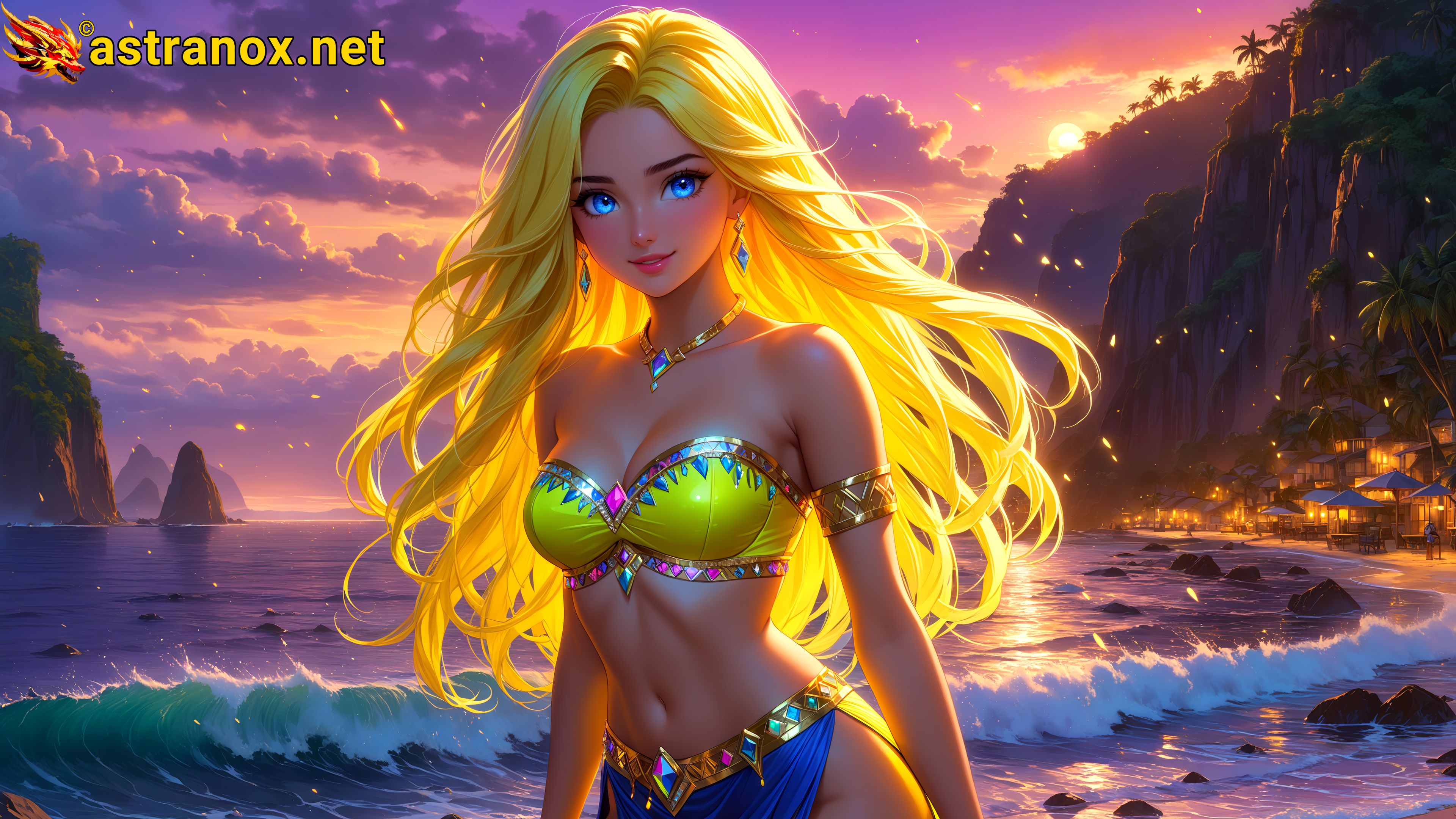 Amazing Young Female at - Download Free 4K Wallpaper Fantasy wallpaper with Eyes and Hair.