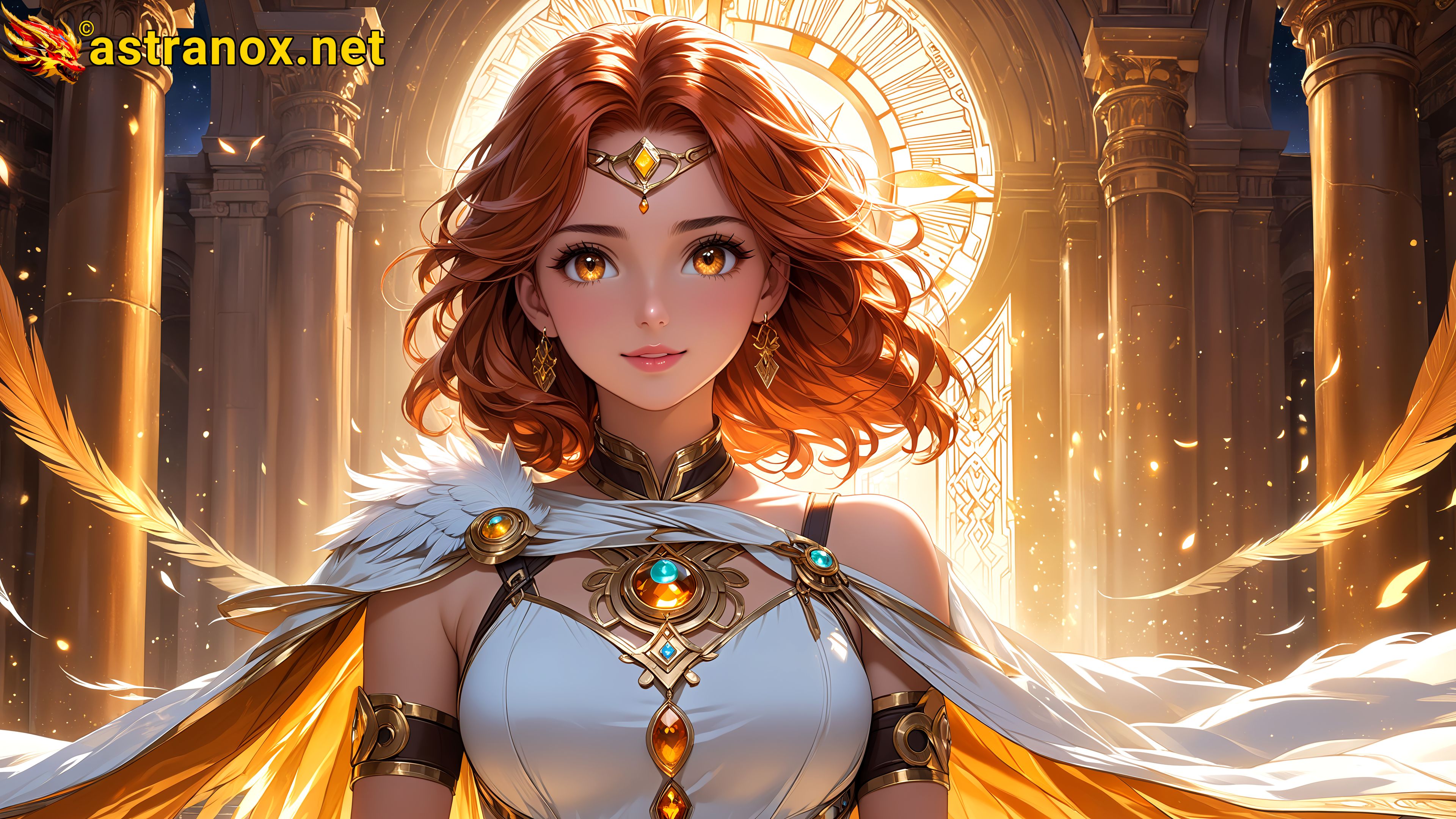 Amazing Young Female at - Download Free 4K Wallpaper Fantasy wallpaper with Eyes and Hair.