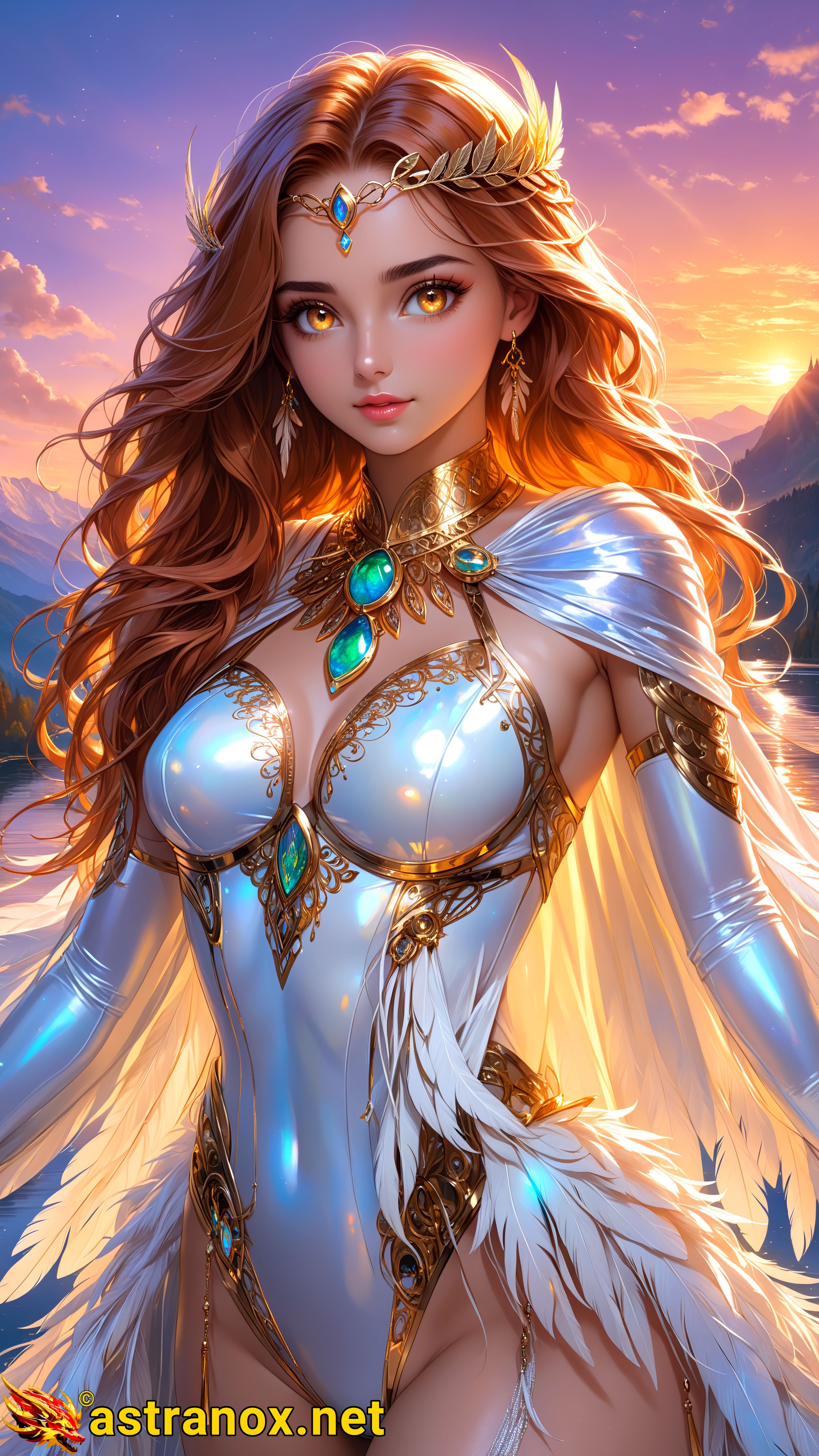 Amazing Young Female at - Download Free 4K Wallpaper Fantasy wallpaper with Eyes and Hair.