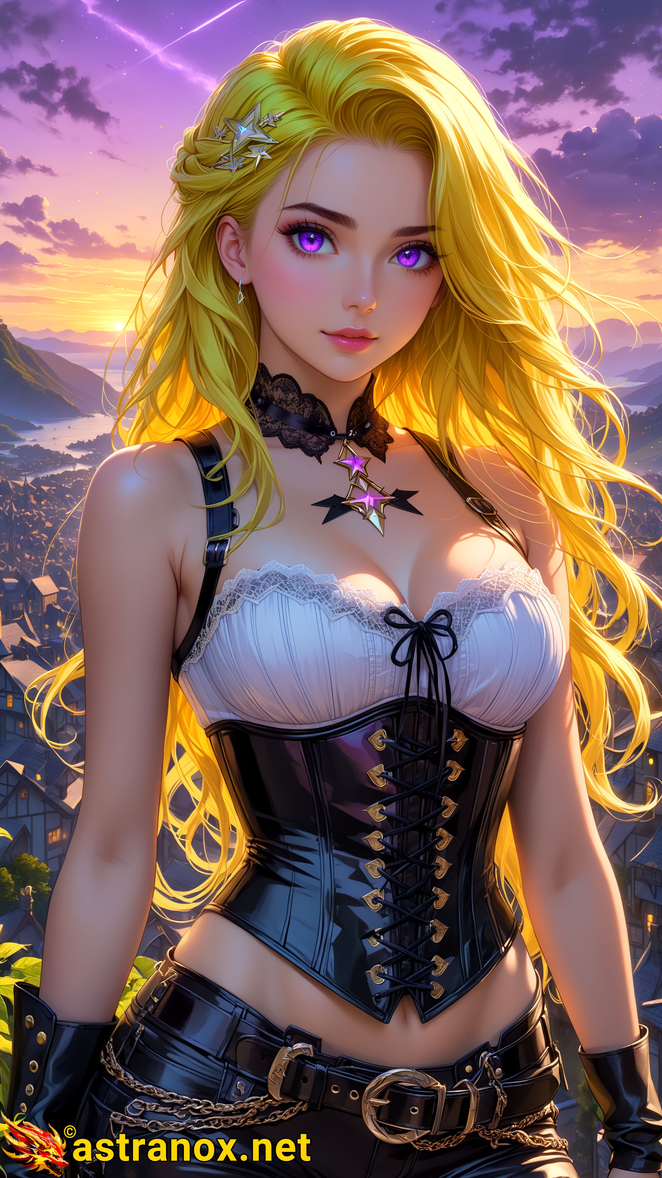 Amazing Young Female at - Download Free 4K Wallpaper Fantasy wallpaper with Eyes and Hair.