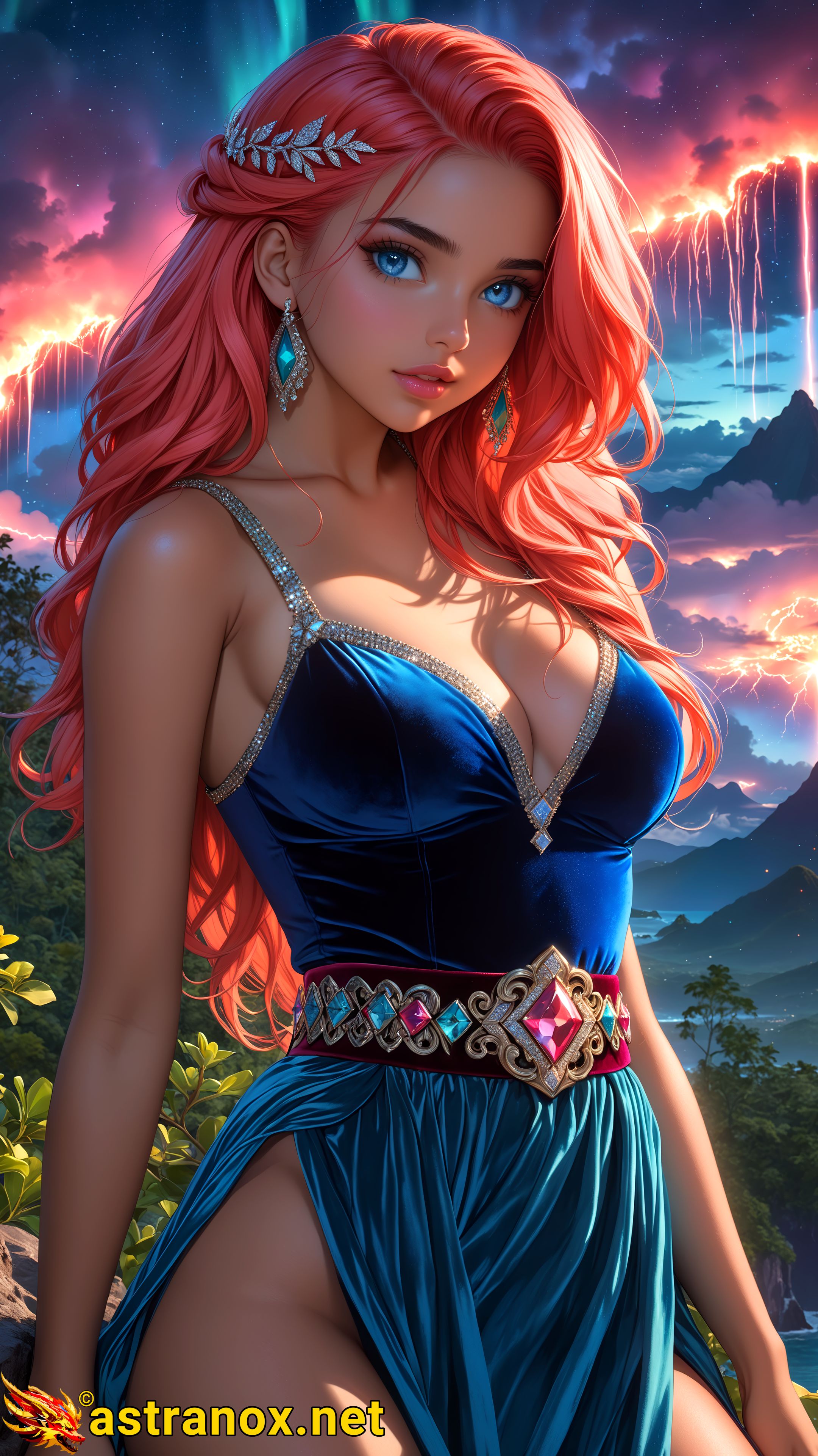 Amazing Young Female at - Download Free 4K Wallpaper Fantasy wallpaper with Eyes and Hair.