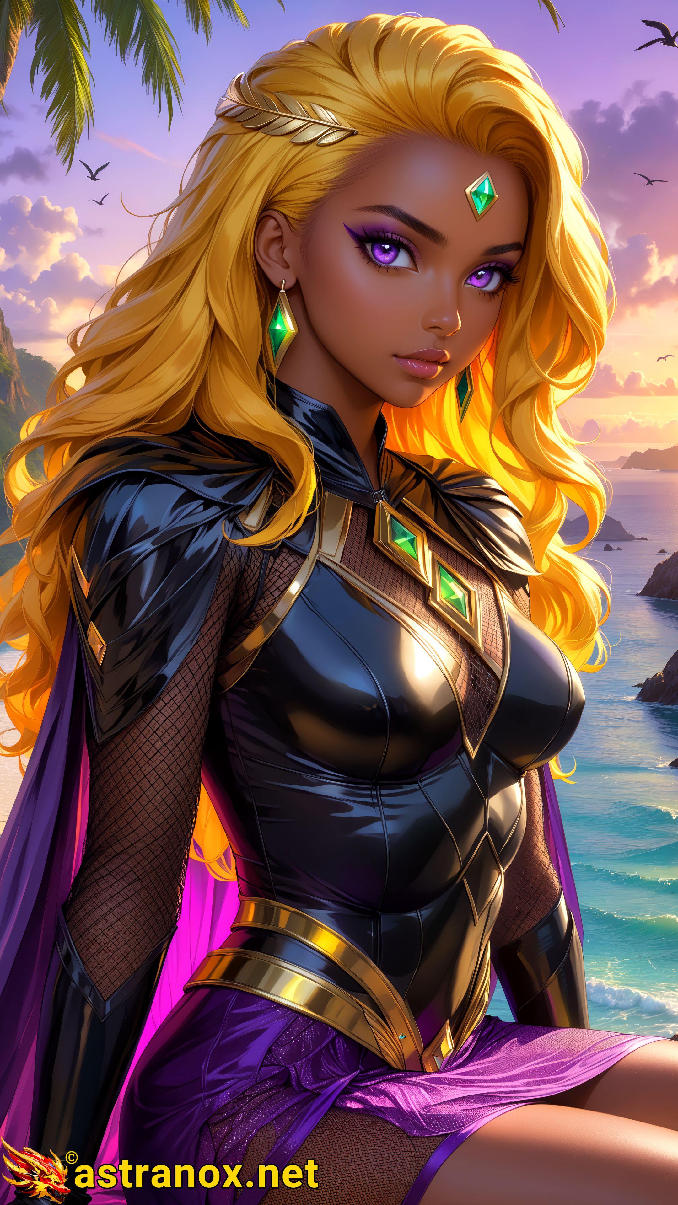 Amazing Young Female at - Download Free 4K Wallpaper Fantasy wallpaper with Eyes and Hair.